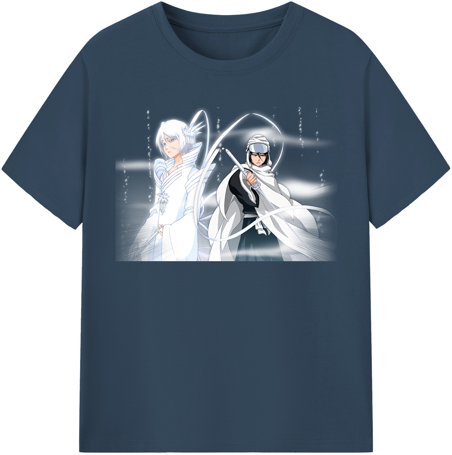 （画像用） ブリーチ 朽木ルキア BLEACH Kuchiki Rukia レディースカジュアルプリントTシャツ（綿100％）