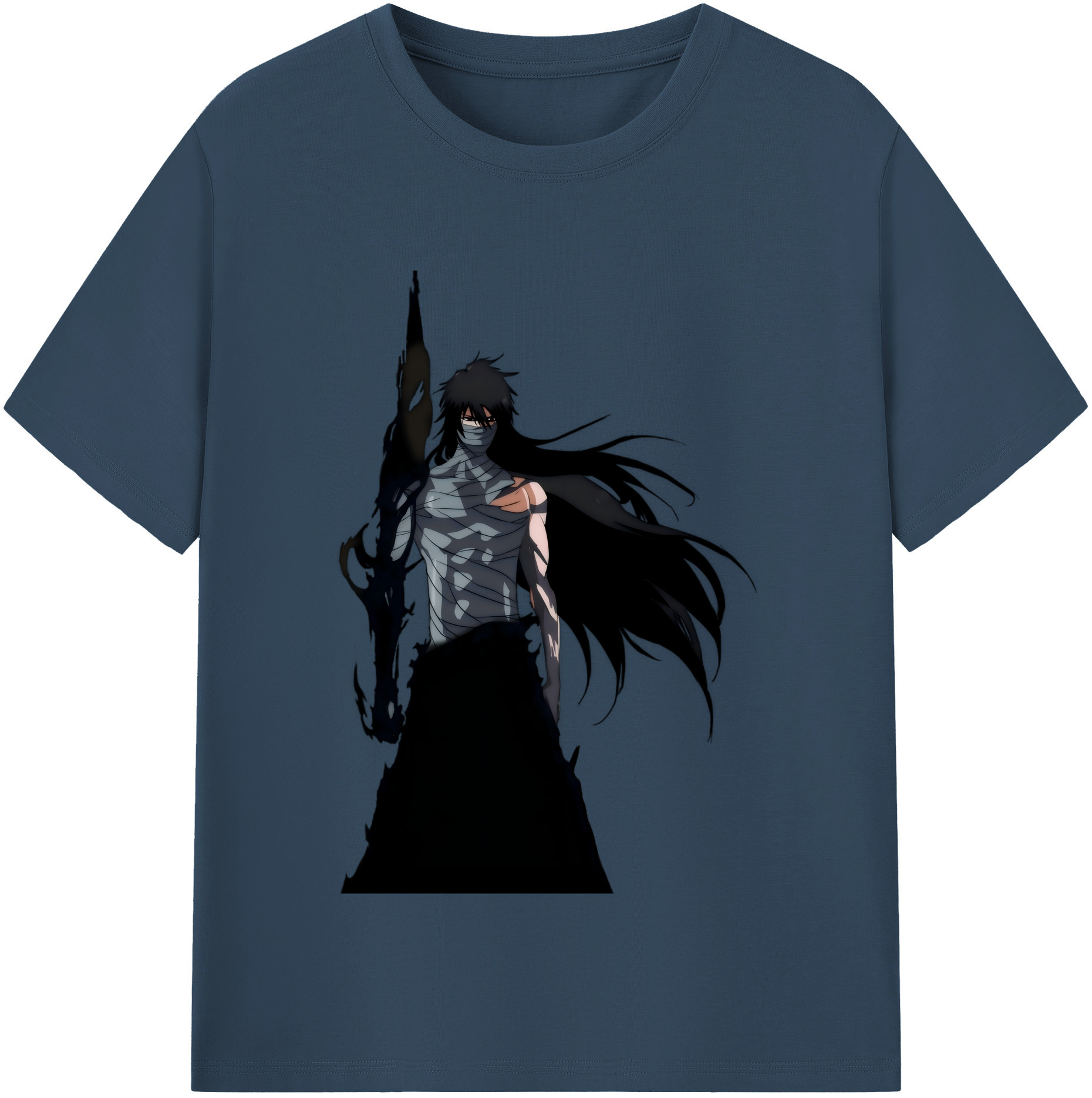 （画像用） ブリーチ 黒崎一護（くろさき いちご）BLEACH Kurosaki Ichigo レディースカジュアルプリントTシャツ（綿100％）
