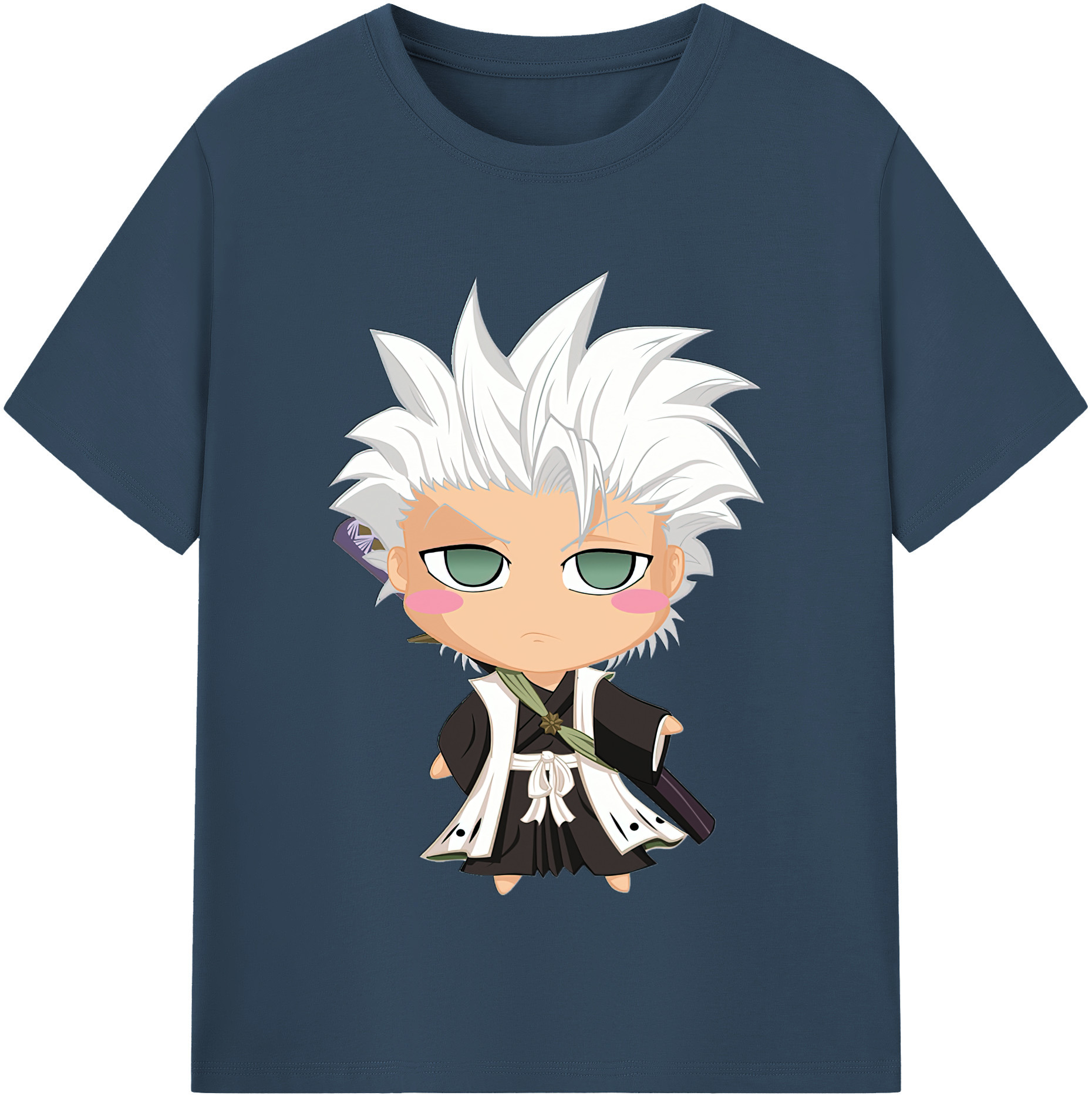 （画像用） ブリーチ 日番谷冬獅郎（ひつがや とうしろう） BLEACH Hitsugaya Toushirou レディースカジュアルプリントTシャツ（綿100％）