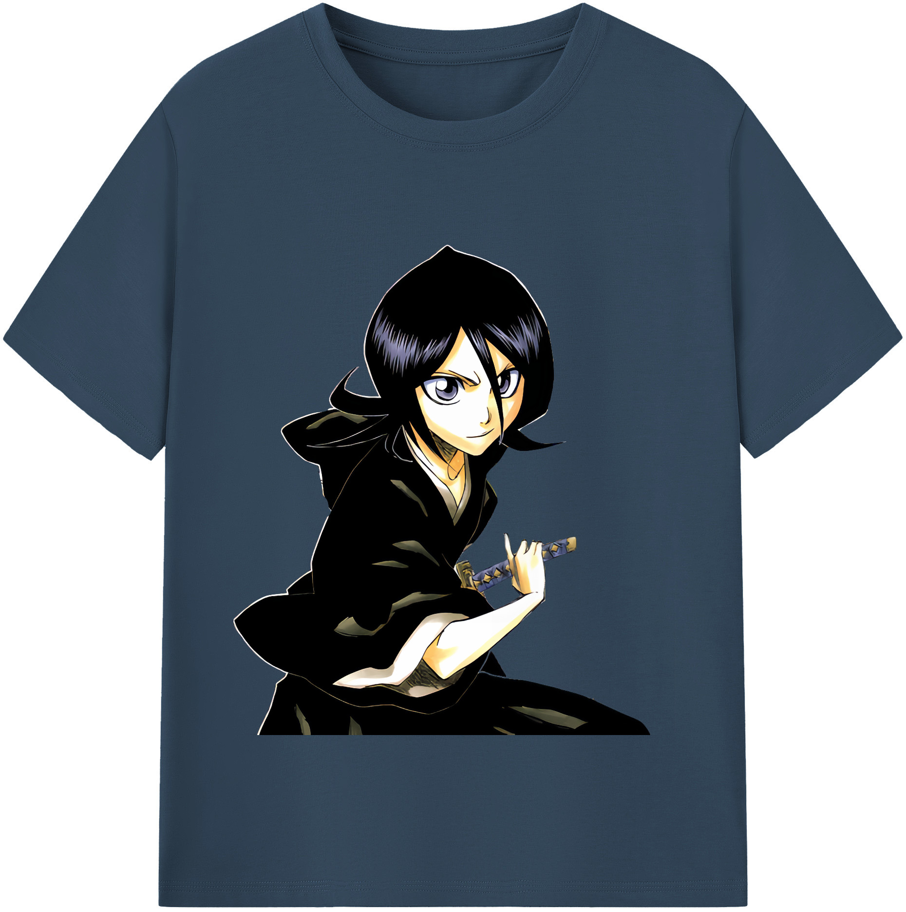 （画像用） ブリーチ 朽木ルキア BLEACH Kuchiki Rukia レディースカジュアルプリントTシャツ（綿100％）