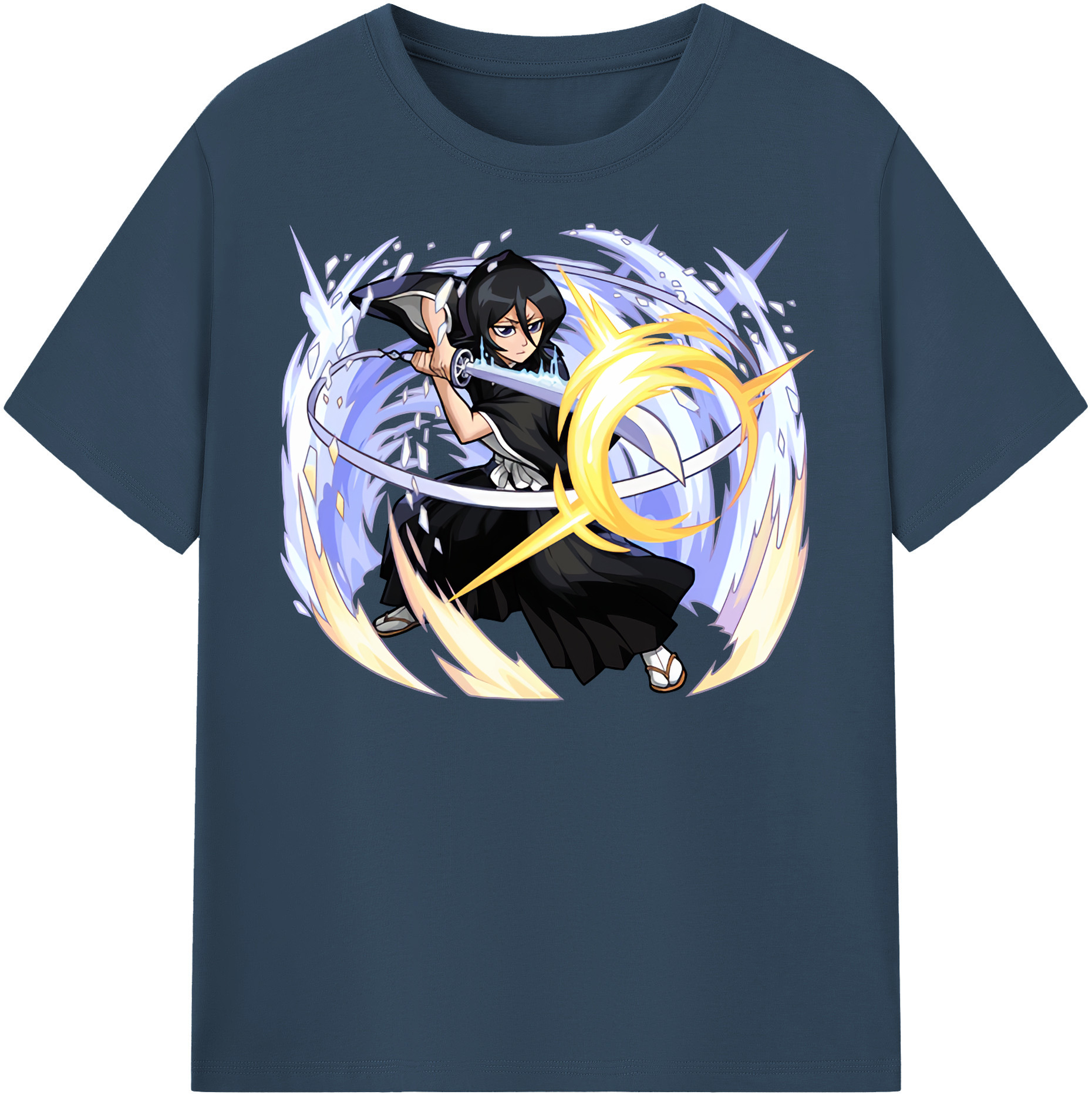 （画像用） ブリーチ 朽木ルキア BLEACH Kuchiki Rukia レディースカジュアルプリントTシャツ（綿100％）