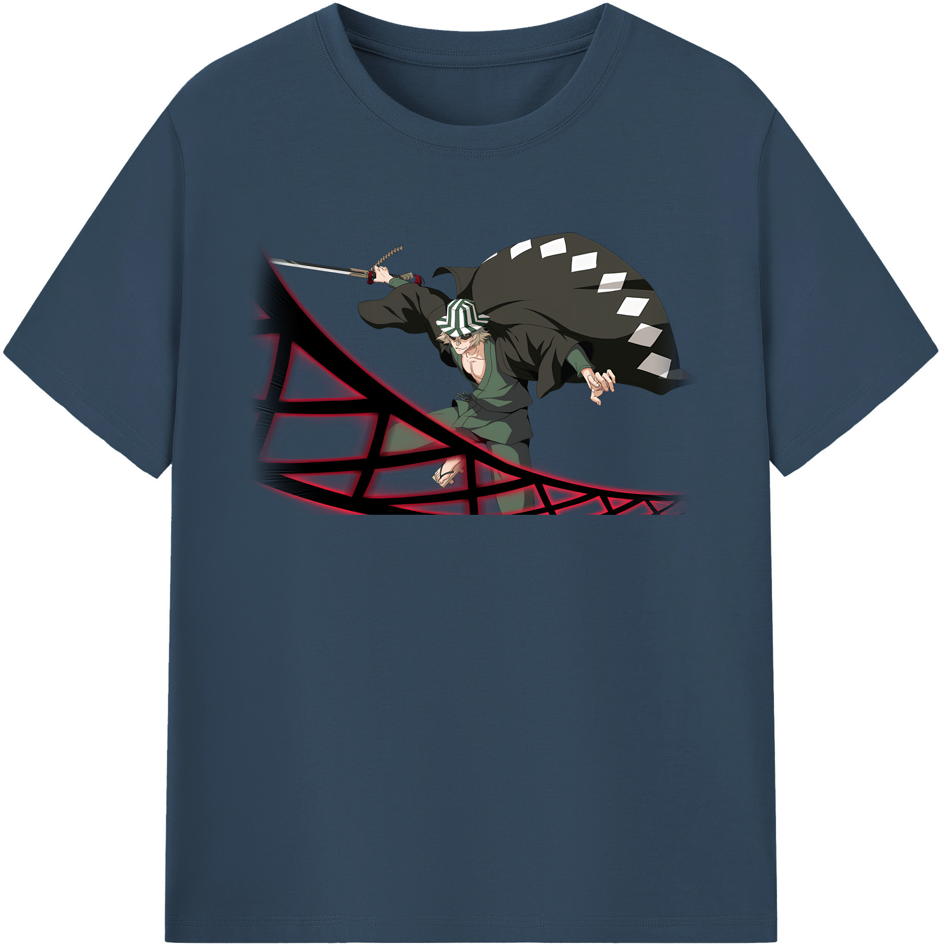 （画像用） "ブリーチ 浦原 喜助（うらはら きすけ） BLEACH Urahara Kisuke " レディースカジュアルプリントTシャツ（綿100％）