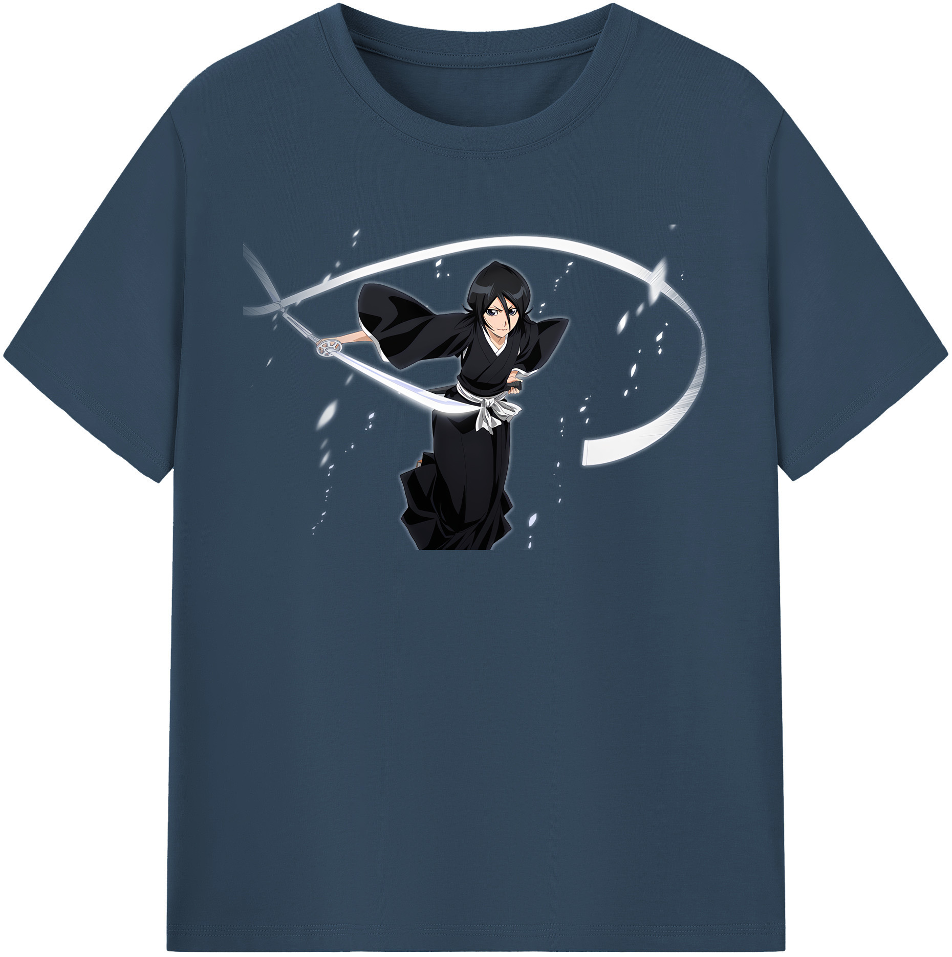 （画像用） ブリーチ 朽木ルキア BLEACH Kuchiki Rukia レディースカジュアルプリントTシャツ（綿100％）