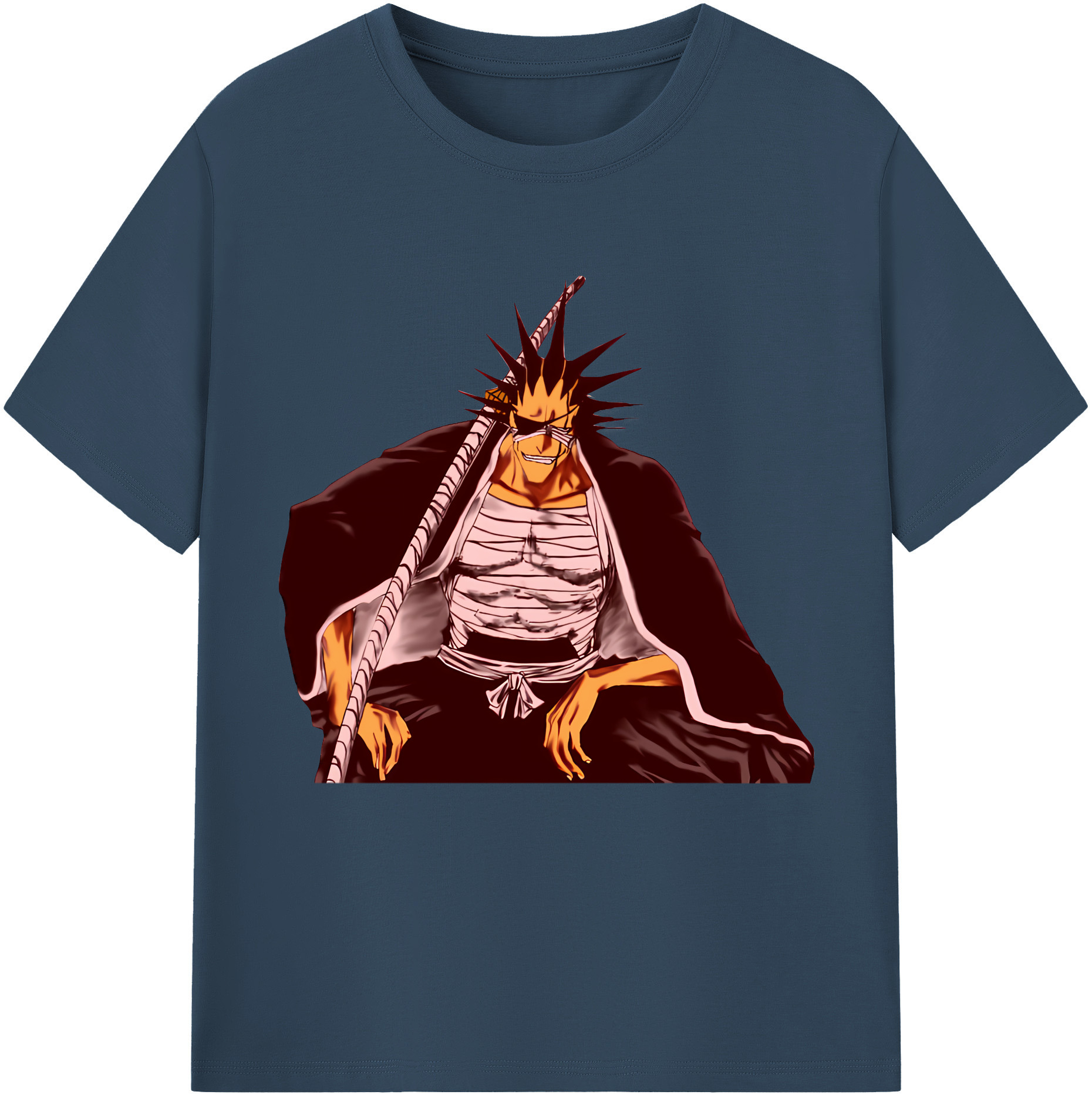 （画像用） ブリーチ ざらき けんぱち BLEACH Zaraki Kenpachi レディースカジュアルプリントTシャツ（綿100％）