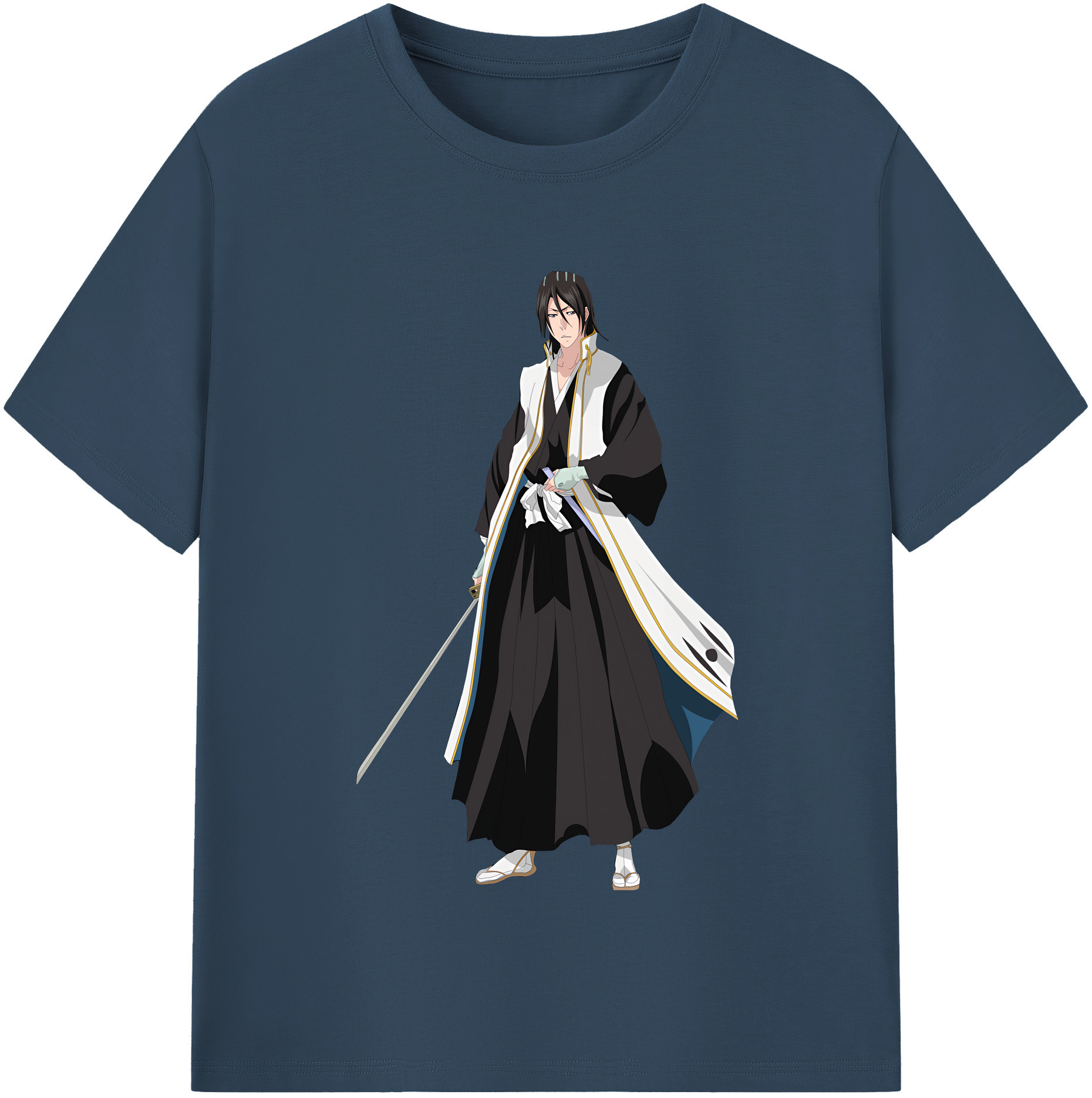 （画像用） ブリーチ くちき びゃくや BLEACH Kuchiki Byakuya レディースカジュアルプリントTシャツ（綿100％）