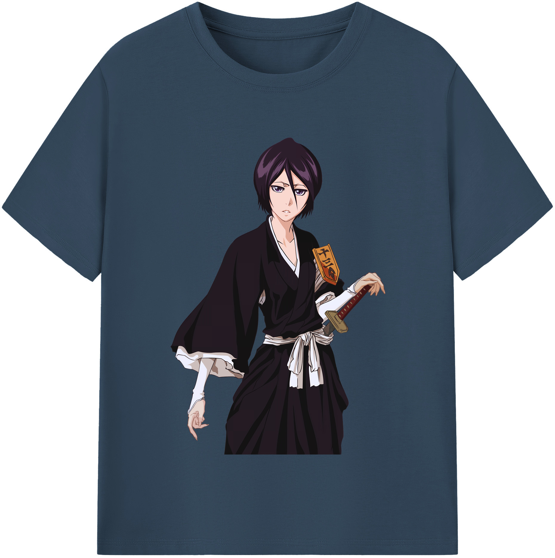 （画像用） ブリーチ 朽木ルキア BLEACH Kuchiki Rukia レディースカジュアルプリントTシャツ（綿100％）