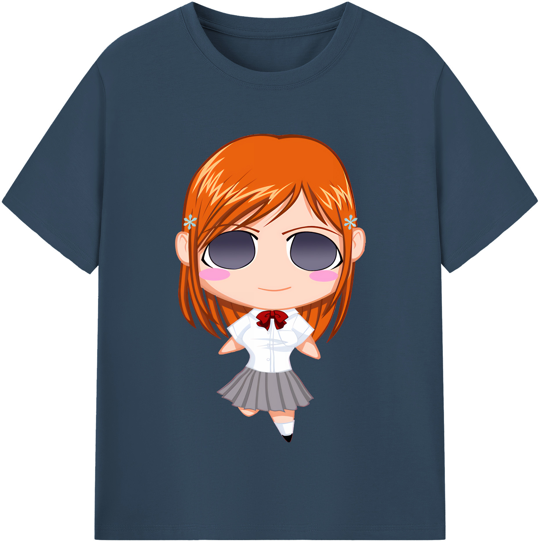 （画像用） ブリーチ 井上織姫（いのうえおりひめ） BLEACH Inoue Orihime レディースカジュアルプリントTシャツ（綿100％）