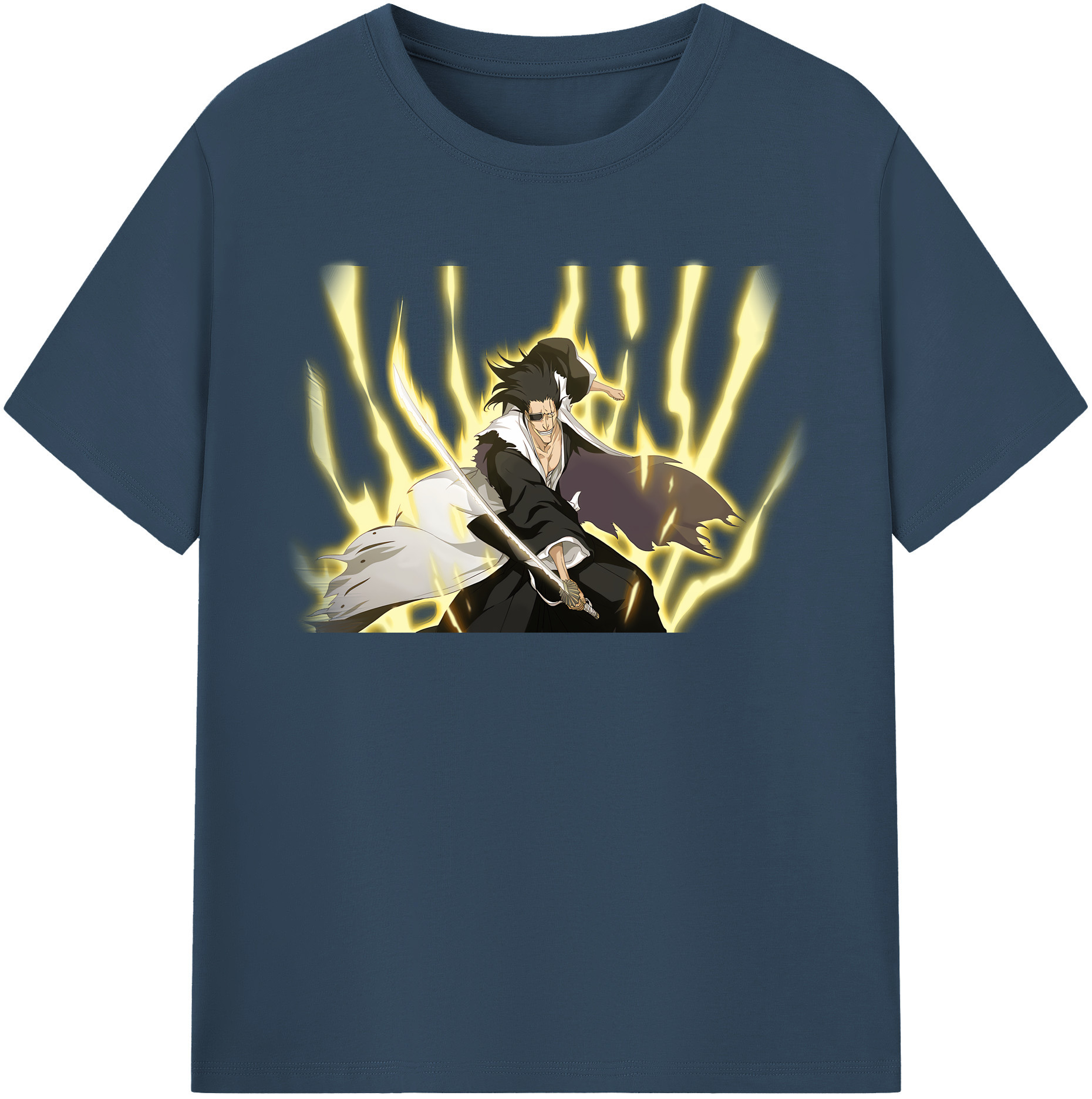 （画像用） ブリーチ ざらき けんぱち BLEACH Zaraki Kenpachi レディースカジュアルプリントTシャツ（綿100％）