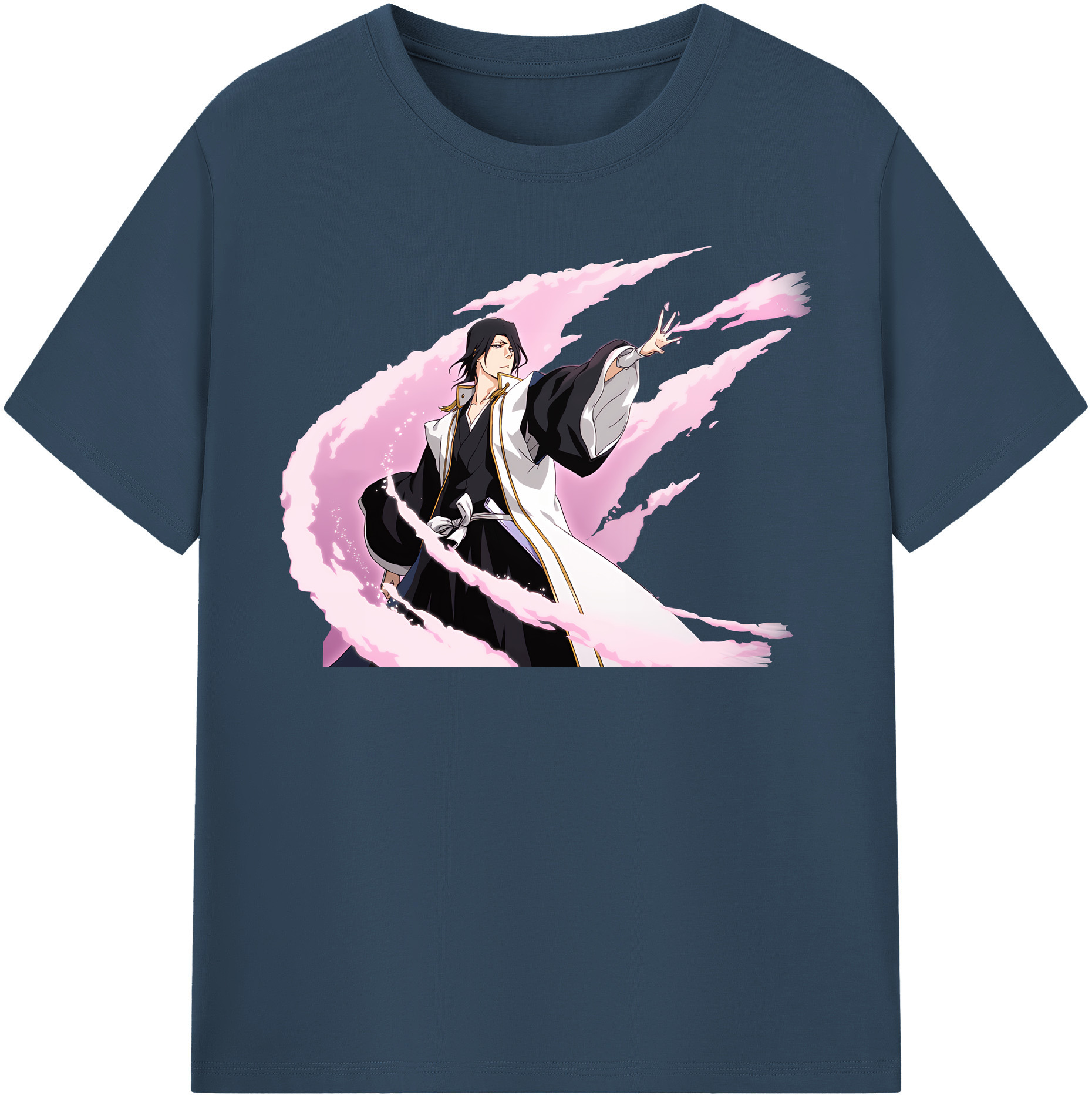 （画像用） ブリーチ くちき びゃくや BLEACH Kuchiki Byakuya レディースカジュアルプリントTシャツ（綿100％）