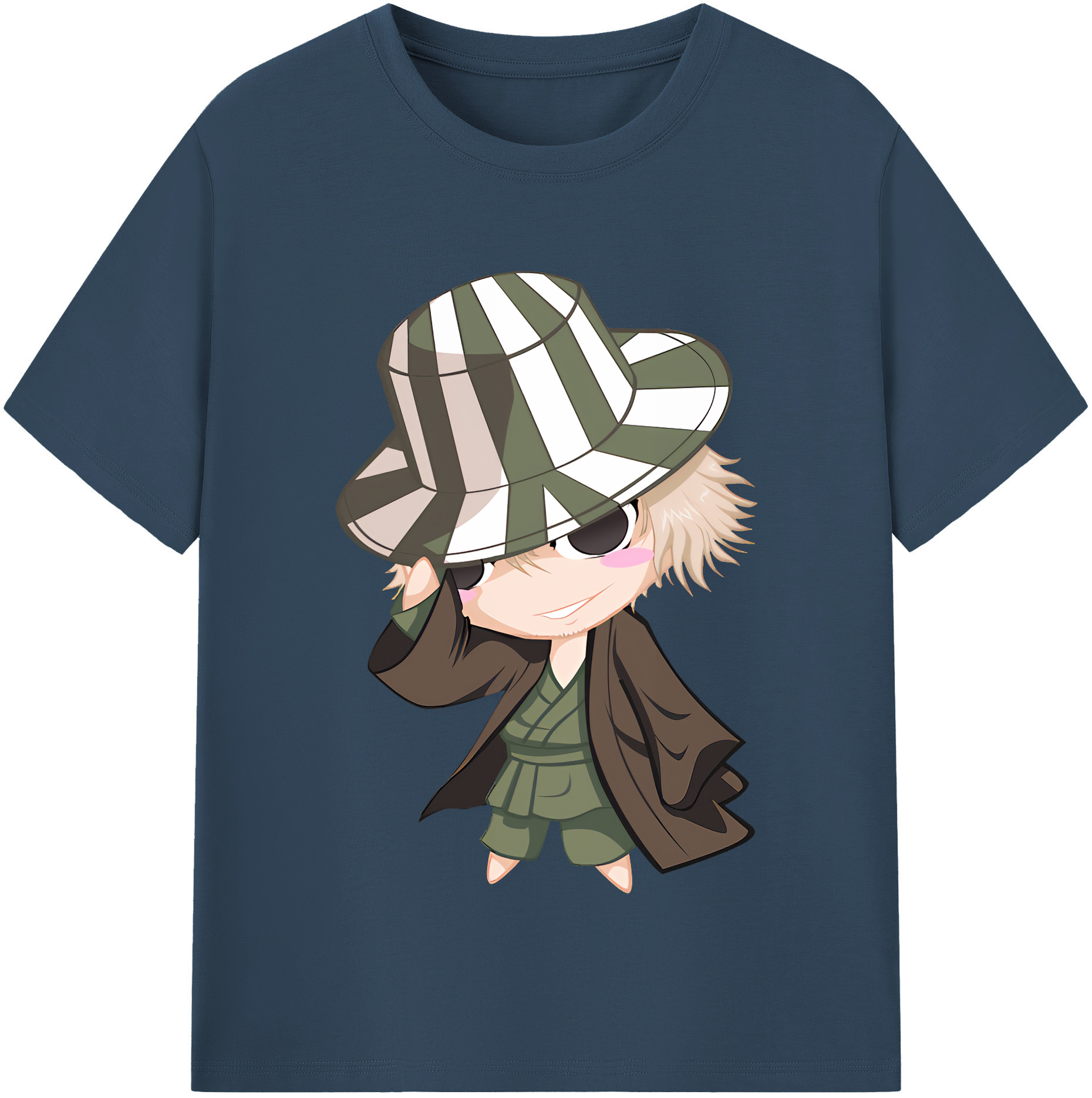 （画像用） "ブリーチ 浦原 喜助（うらはら きすけ） BLEACH Urahara Kisuke " レディースカジュアルプリントTシャツ（綿100％）