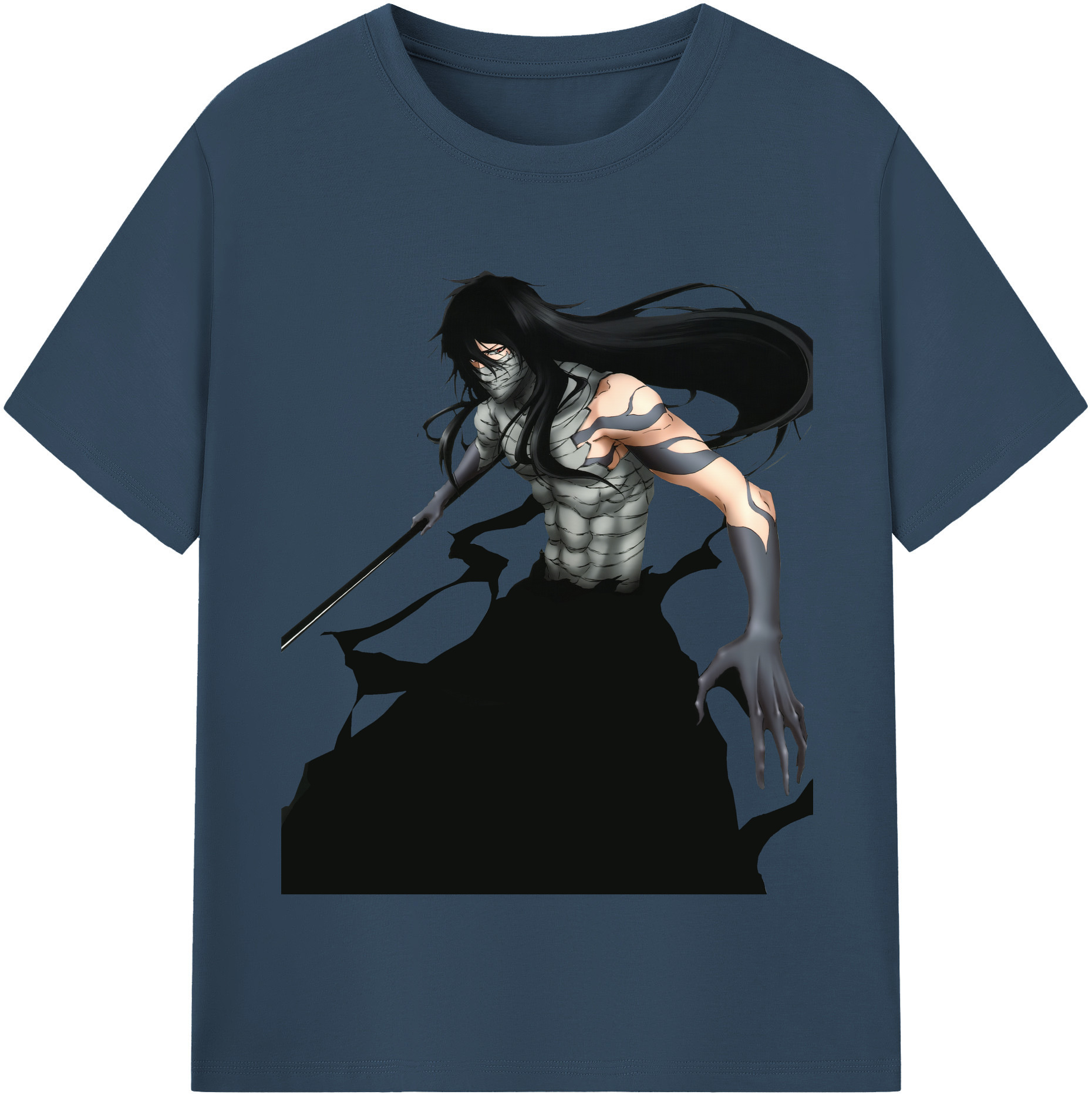 （画像用） ブリーチ 黒崎一護（くろさき いちご）BLEACH Kurosaki Ichigo レディースカジュアルプリントTシャツ（綿100％）