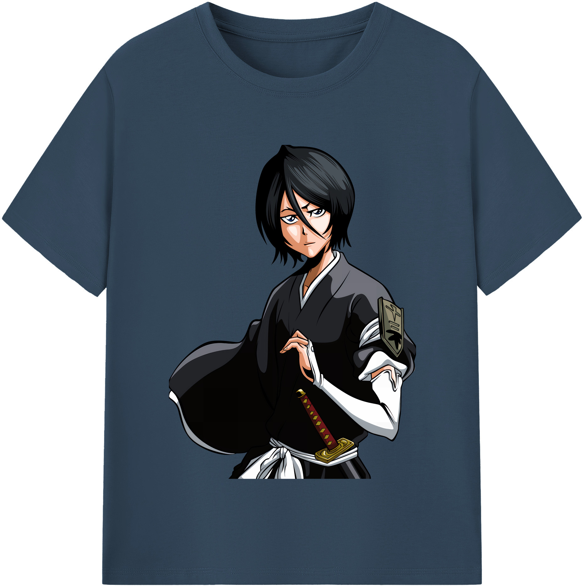 （画像用） ブリーチ 朽木ルキア BLEACH Kuchiki Rukia レディースカジュアルプリントTシャツ（綿100％）
