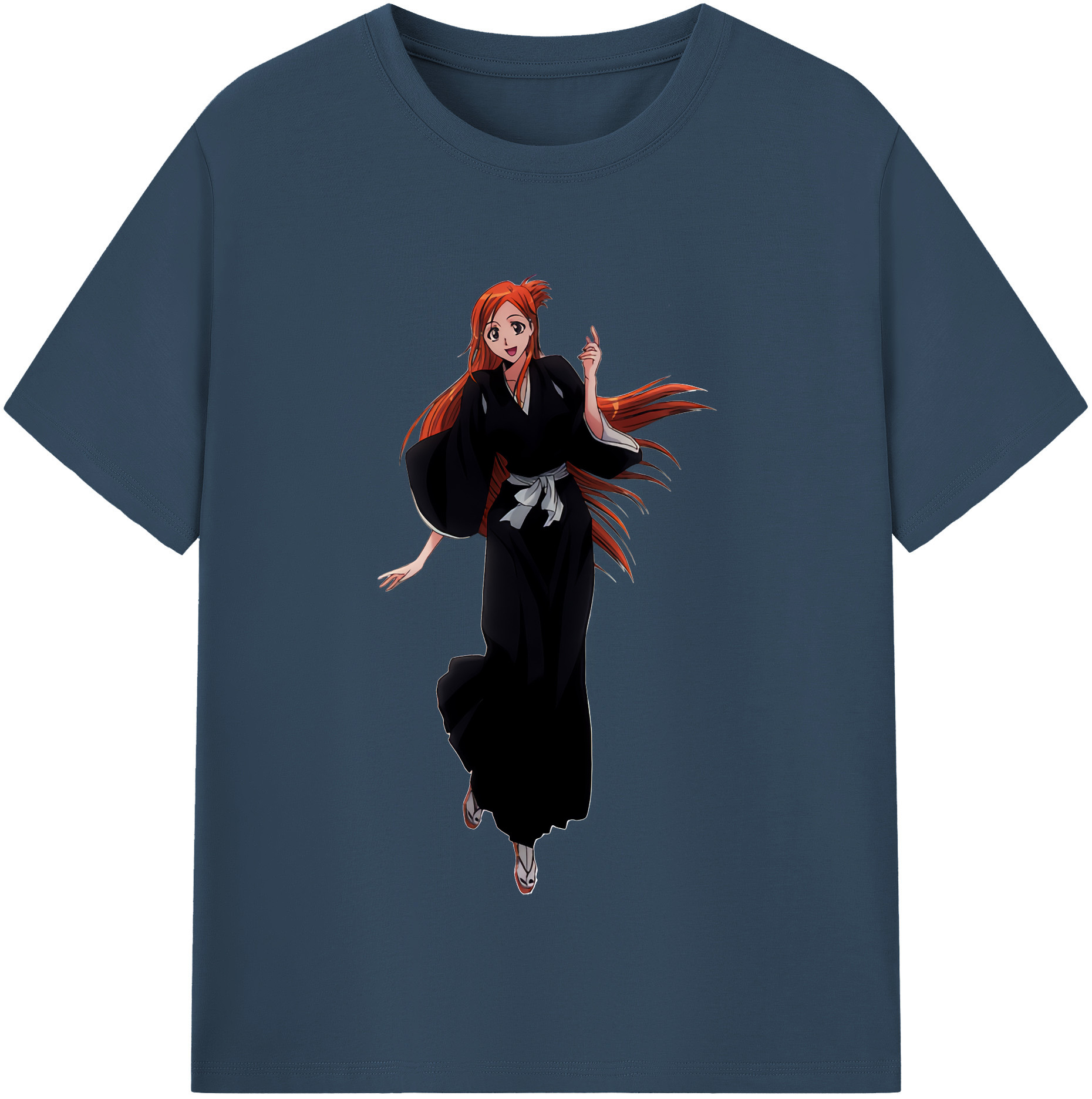 （画像用） ブリーチ 井上織姫（いのうえおりひめ） BLEACH Inoue Orihime レディースカジュアルプリントTシャツ（綿100％）
