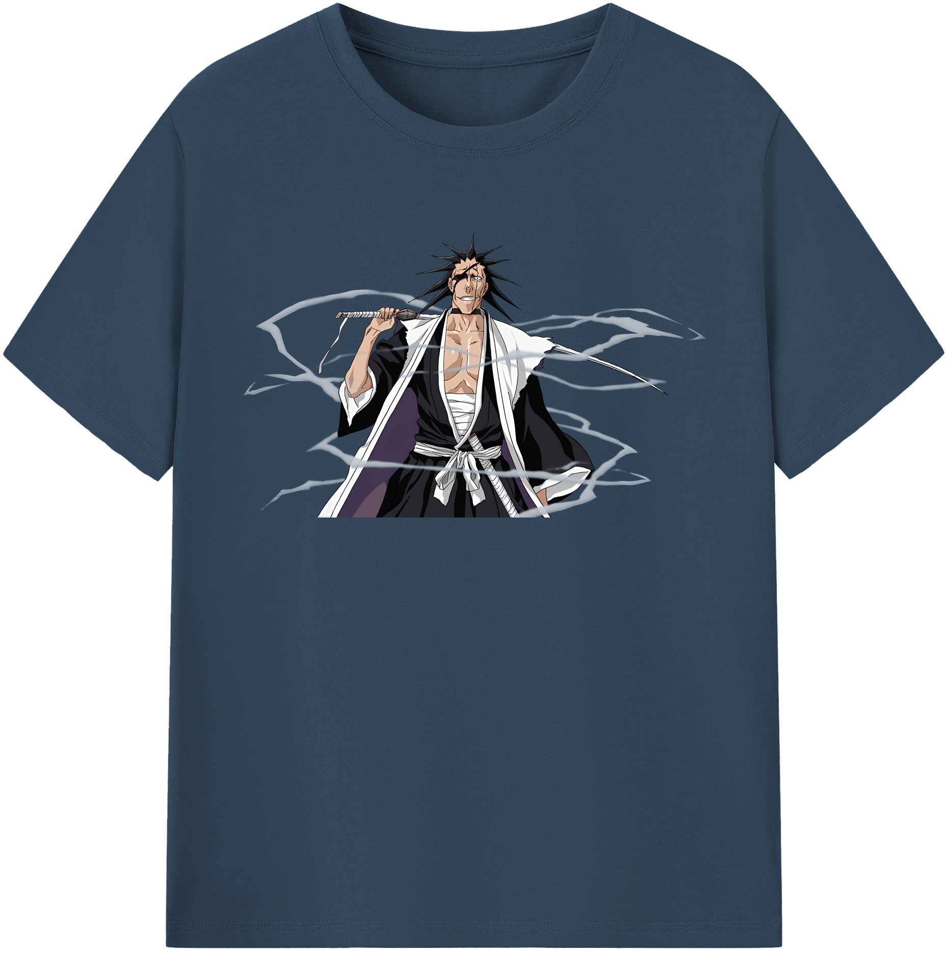 （画像用） ブリーチ ざらき けんぱち BLEACH Zaraki Kenpachi レディースカジュアルプリントTシャツ（綿100％）