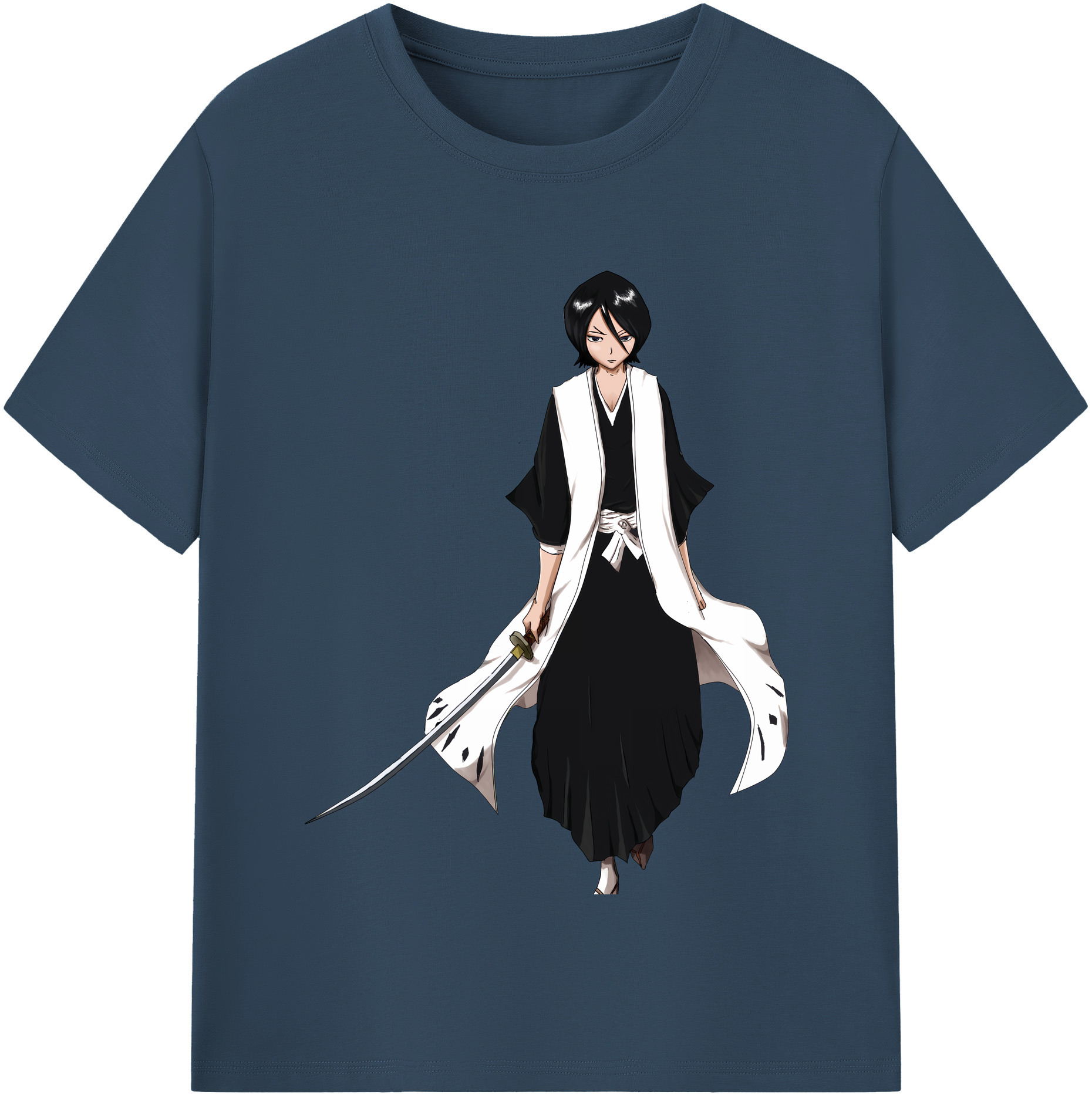 （画像用） ブリーチ 朽木ルキア BLEACH Kuchiki Rukia レディースカジュアルプリントTシャツ（綿100％）