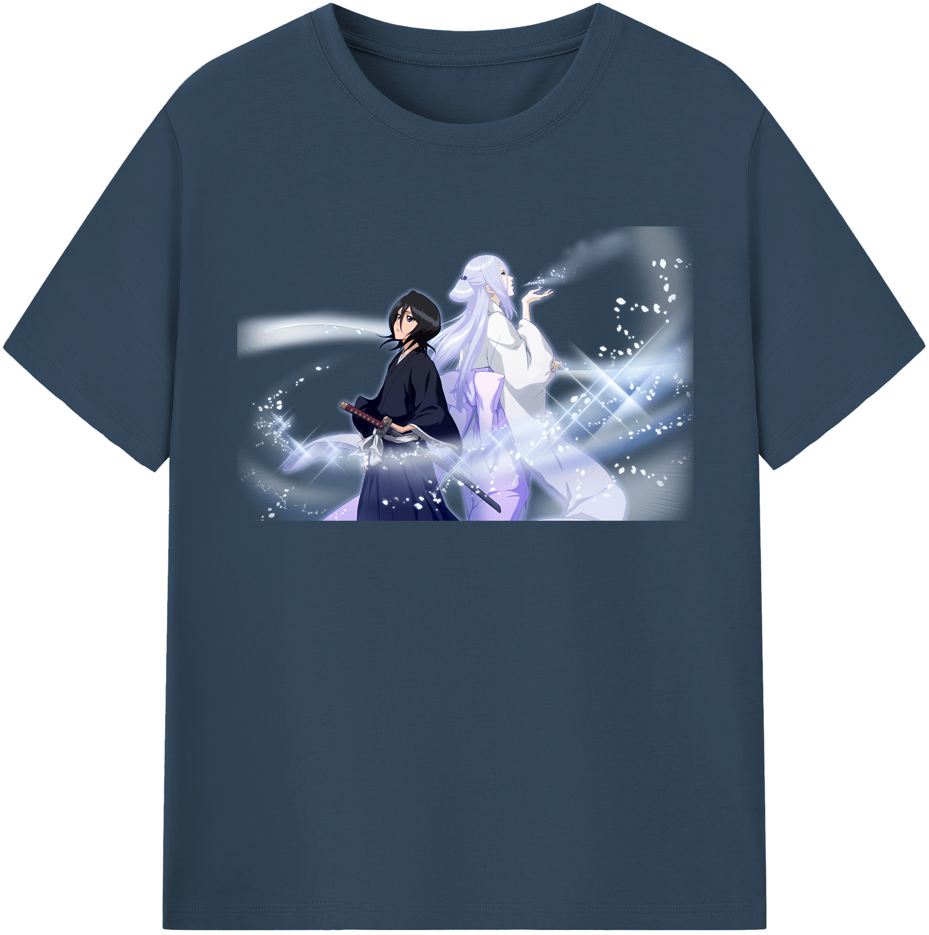 （画像用） ブリーチ 朽木ルキア BLEACH Kuchiki Rukia レディースカジュアルプリントTシャツ（綿100％）