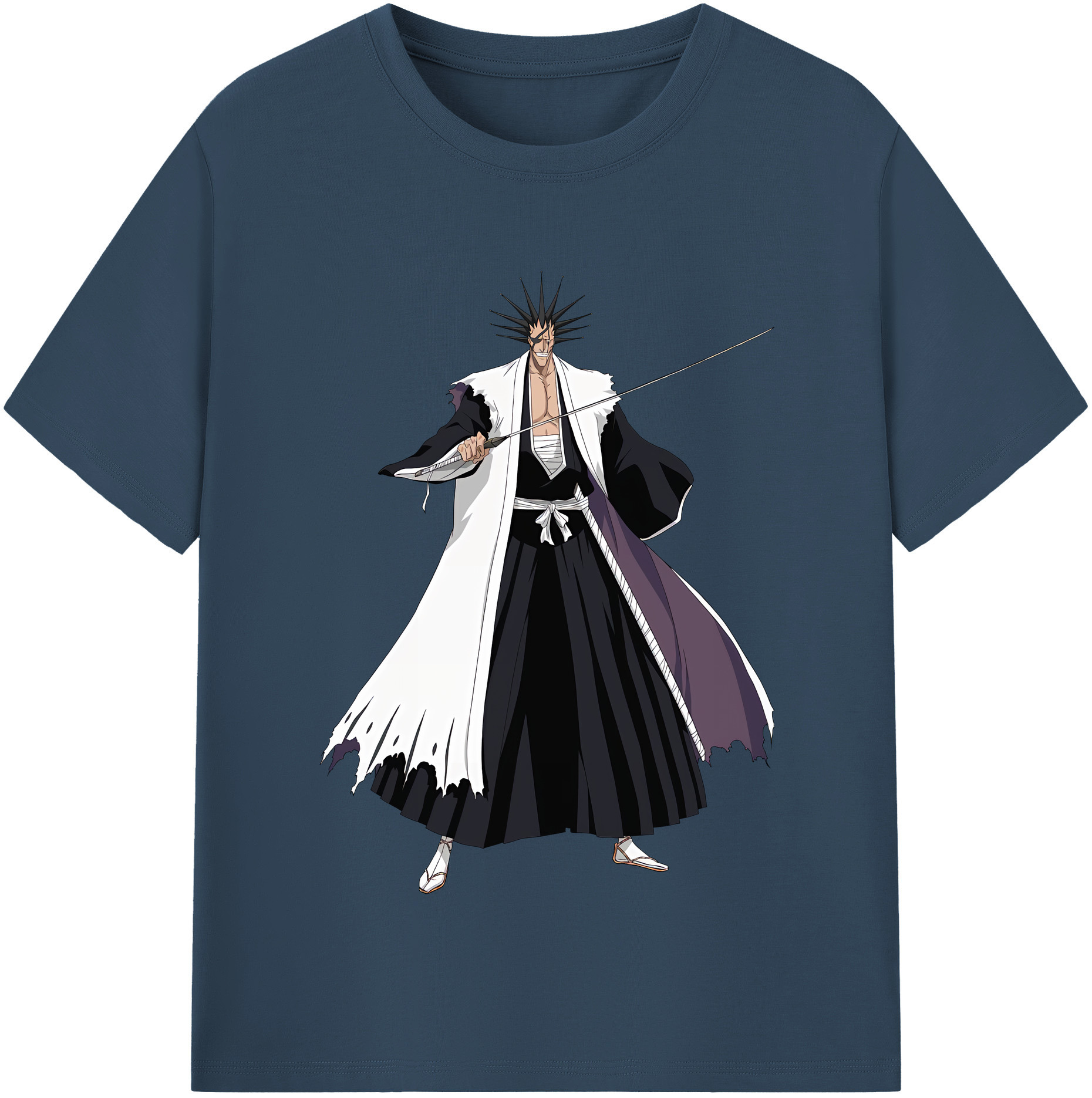 （画像用） ブリーチ ざらき けんぱち BLEACH Zaraki Kenpachi レディースカジュアルプリントTシャツ（綿100％）