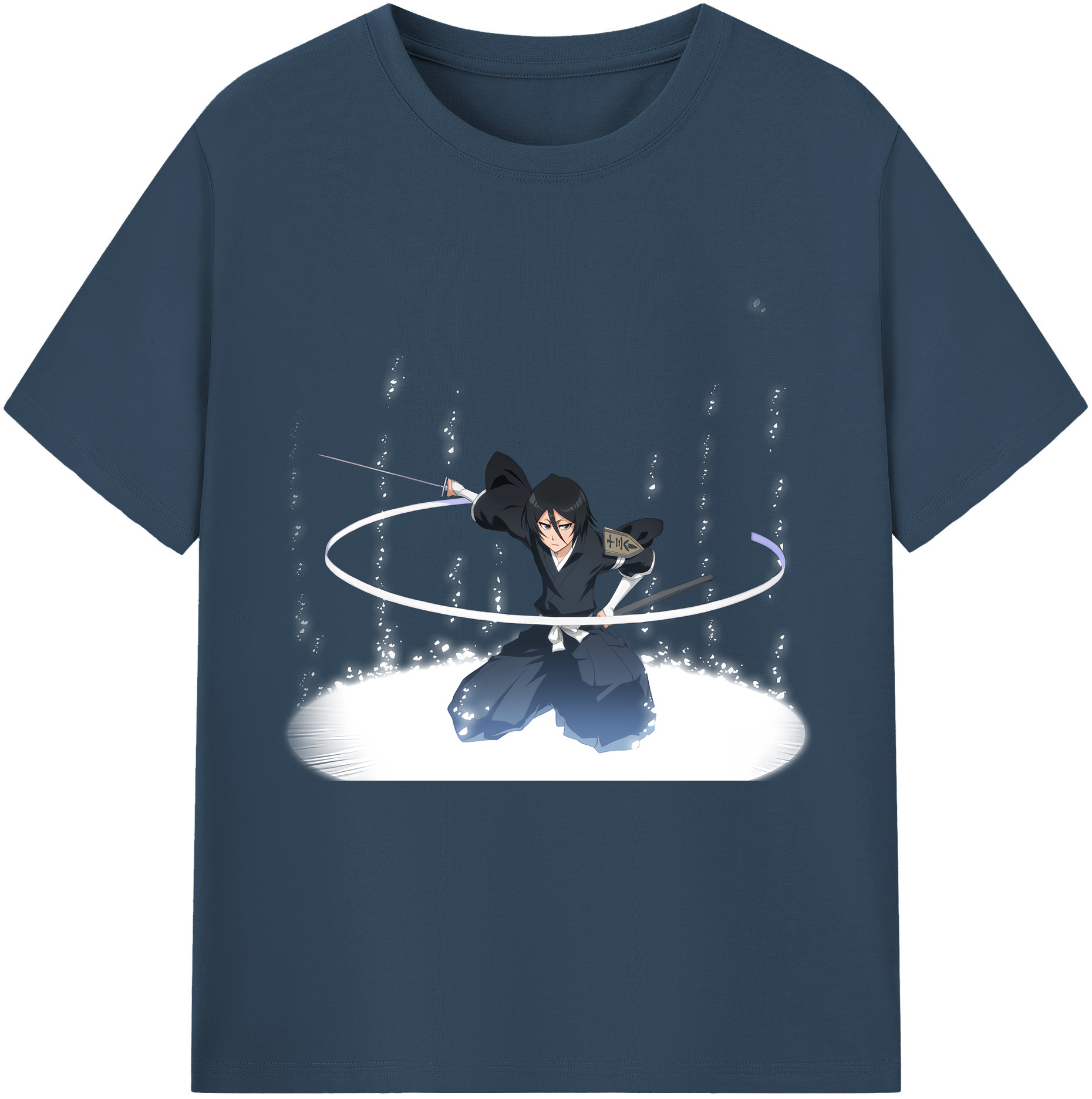 （画像用） ブリーチ 朽木ルキア BLEACH Kuchiki Rukia レディースカジュアルプリントTシャツ（綿100％）