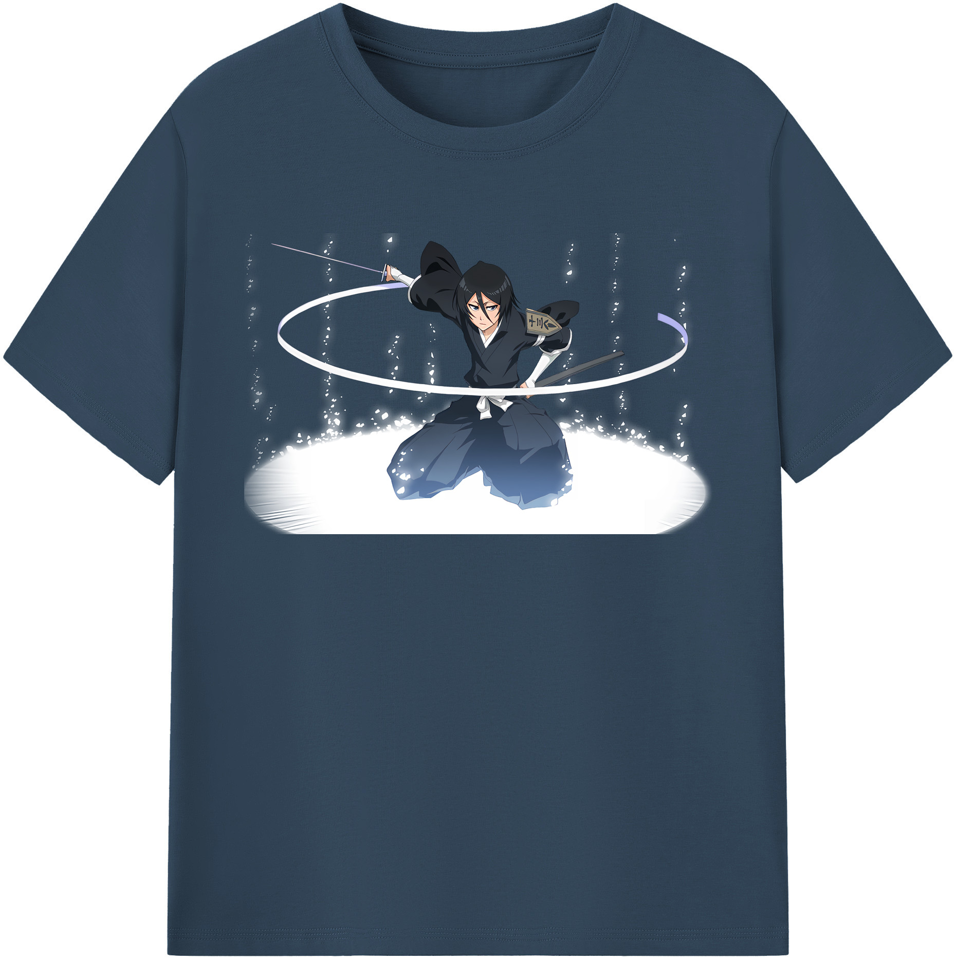 （画像用） ブリーチ 朽木ルキア BLEACH Kuchiki Rukia レディースカジュアルプリントTシャツ（綿100％）