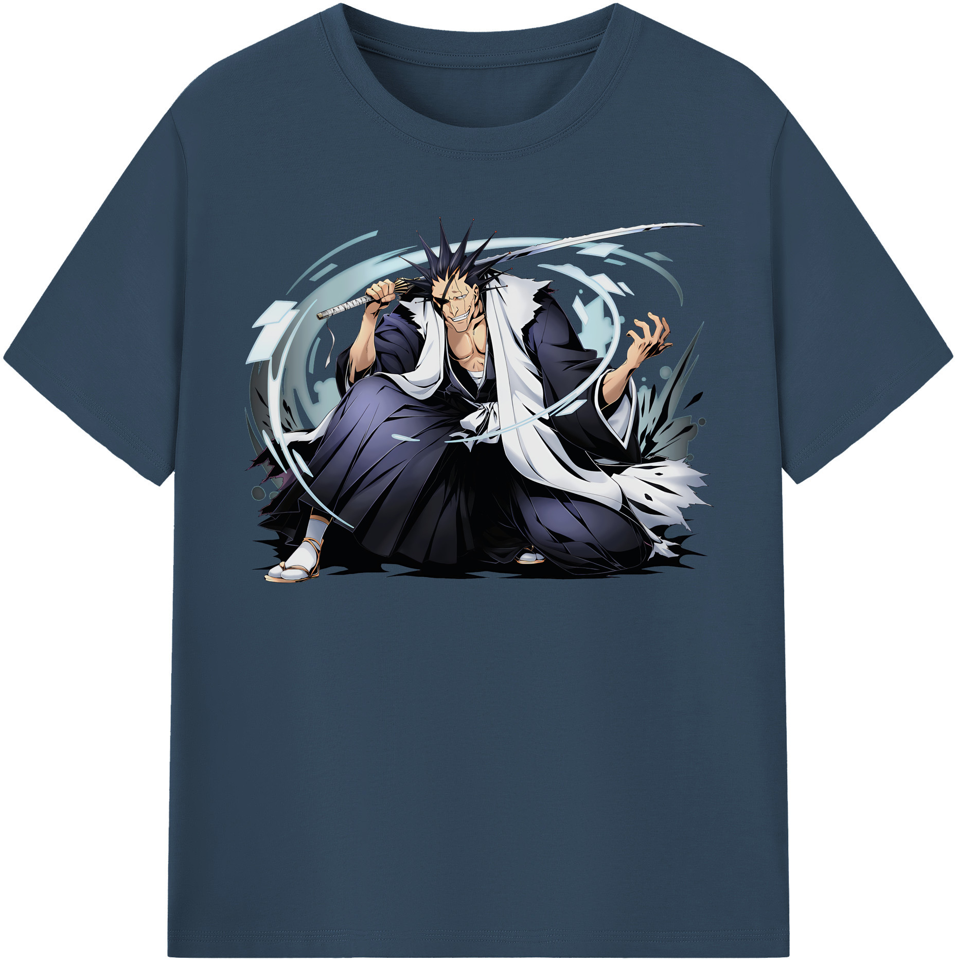 （画像用） ブリーチ ざらき けんぱち BLEACH Zaraki Kenpachi レディースカジュアルプリントTシャツ（綿100％）