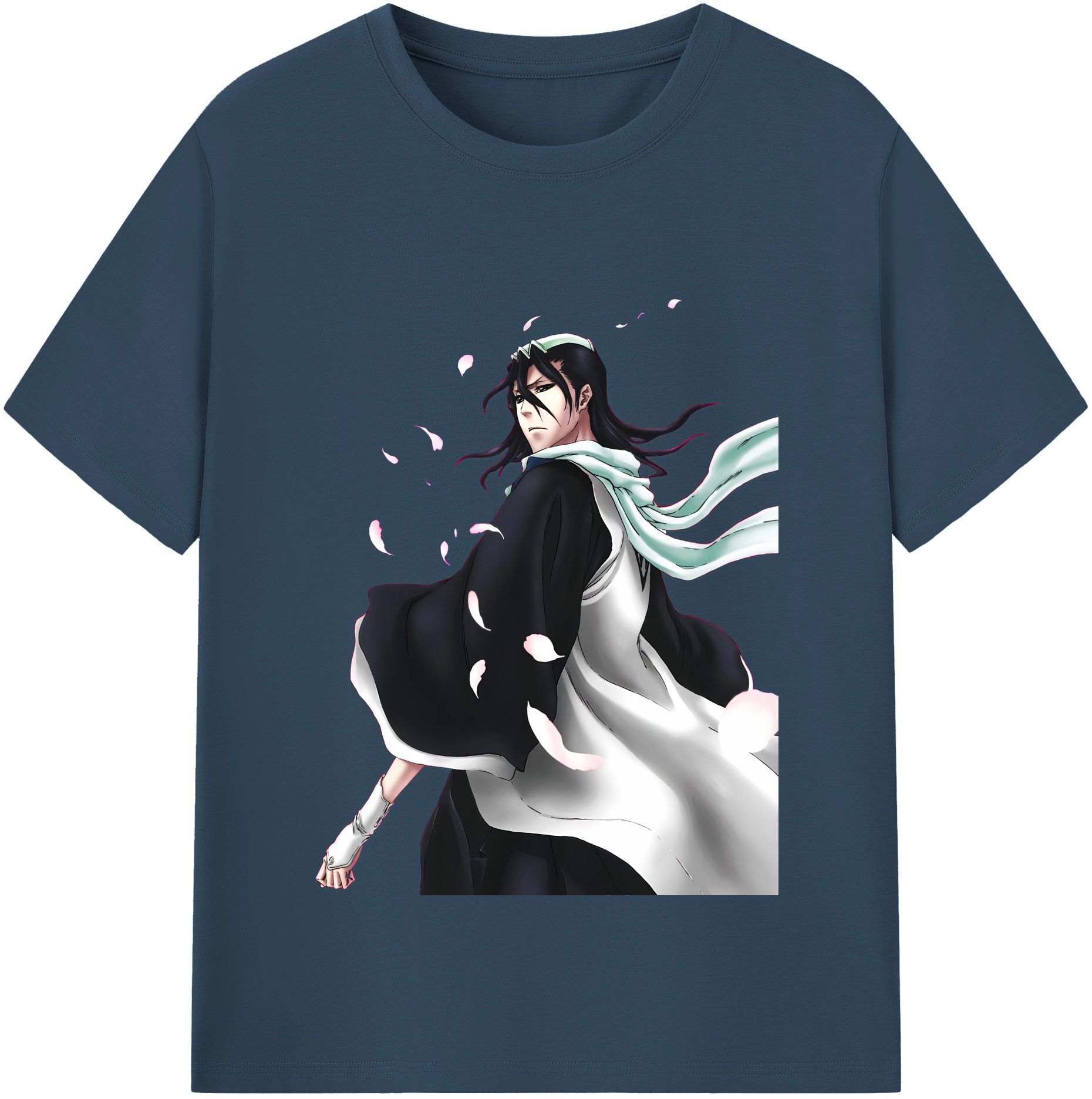 （画像用） ブリーチ くちき びゃくや BLEACH Kuchiki Byakuya レディースカジュアルプリントTシャツ（綿100％）