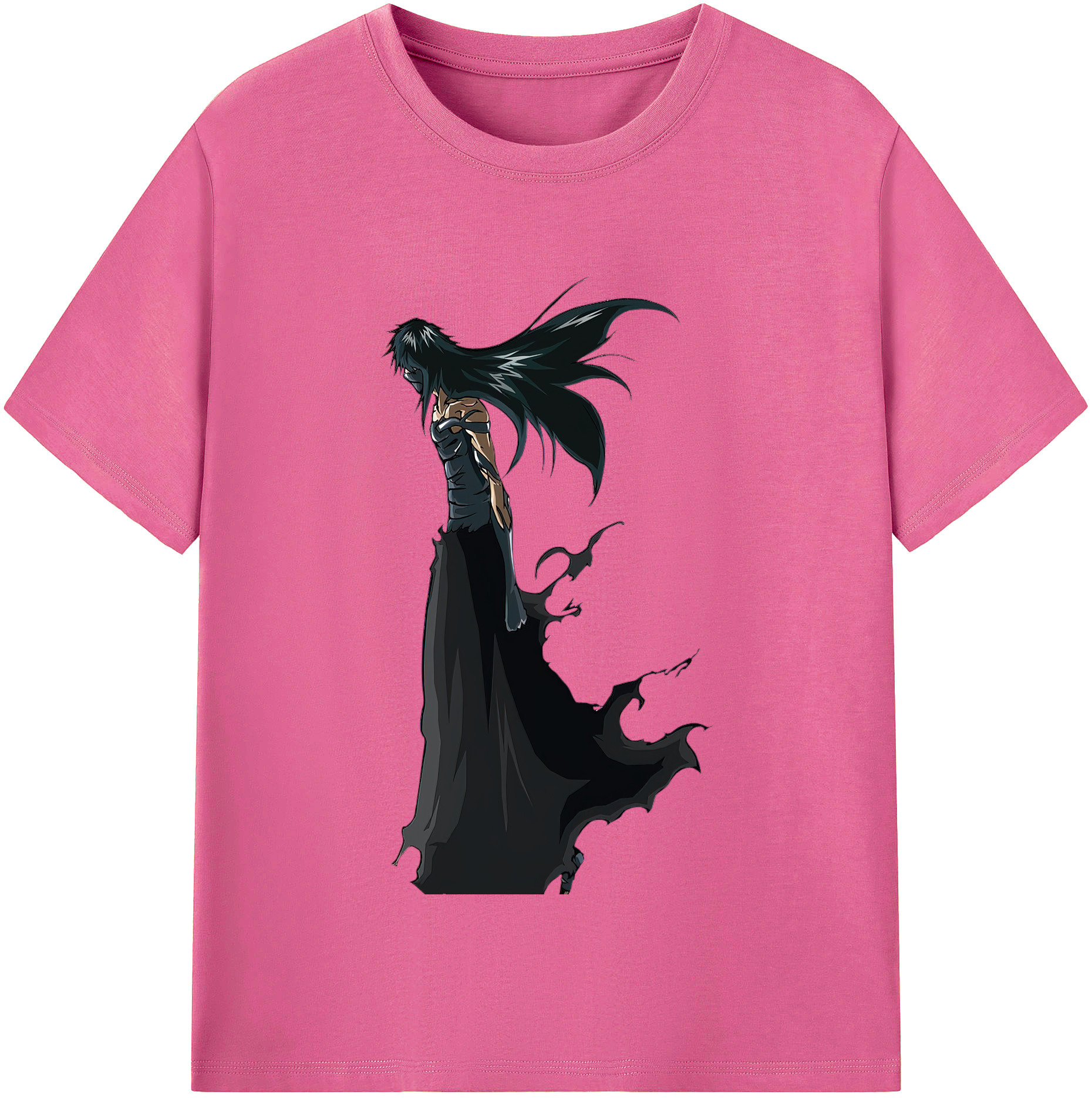 （画像用） ブリーチ 黒崎一護（くろさき いちご）BLEACH Kurosaki Ichigo レディースカジュアルプリントTシャツ（綿100％）