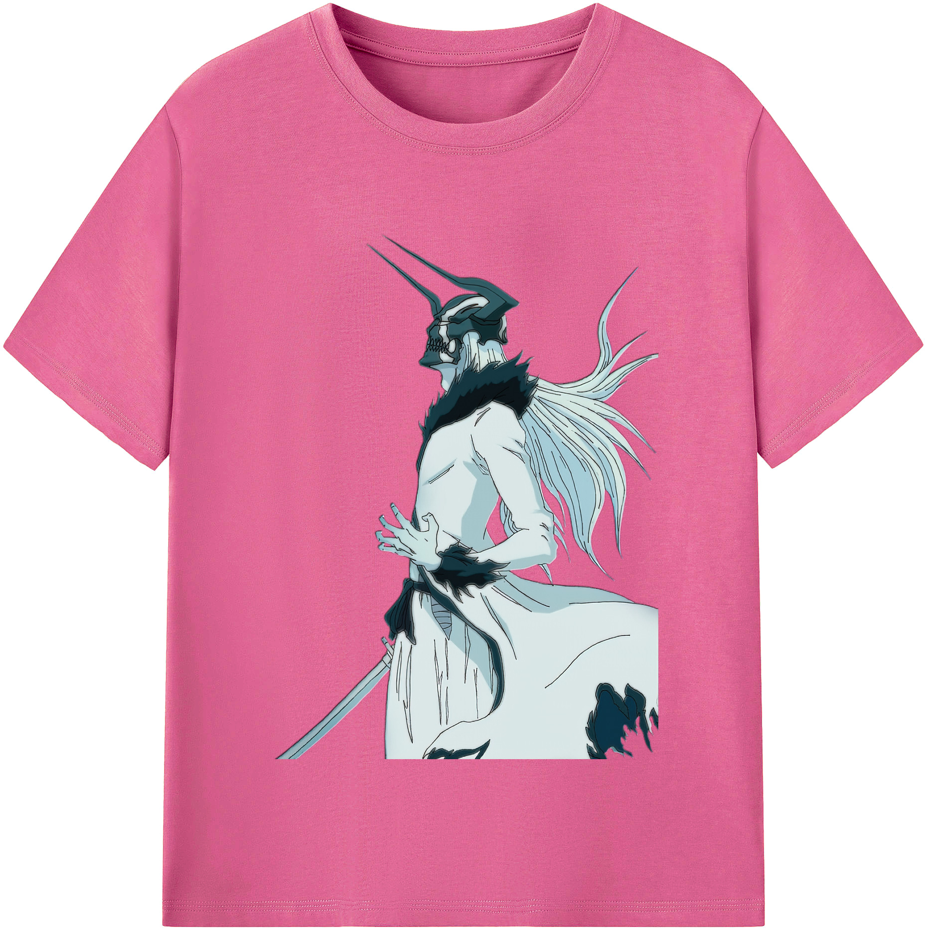 （画像用） ブリーチ 黒崎一護（くろさき いちご）BLEACH Kurosaki Ichigo レディースカジュアルプリントTシャツ（綿100％）
