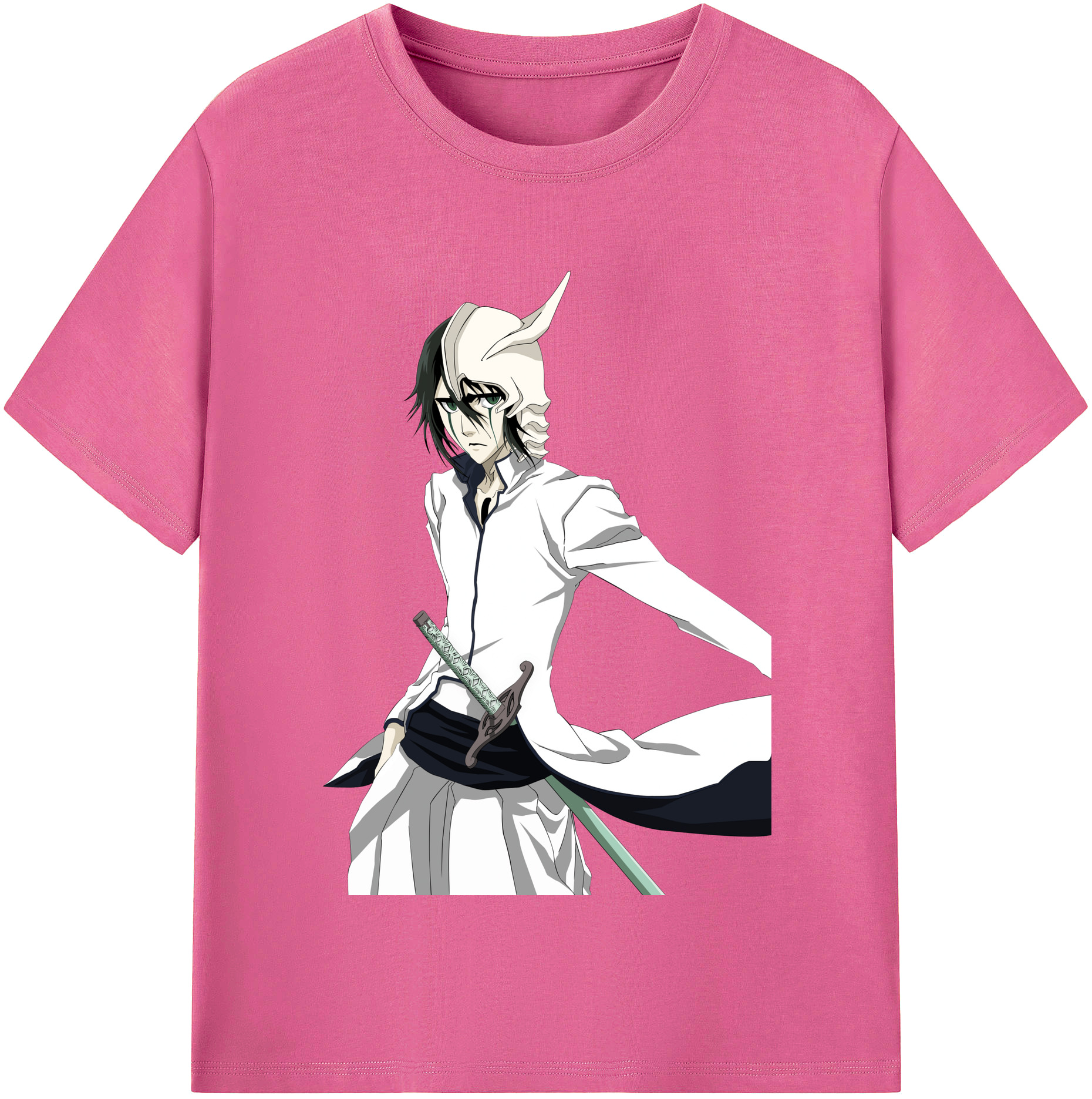 （画像用） ブリーチ ウルキオラ·シファー BLEACH Ulquiorra cifer レディースカジュアルプリントTシャツ（綿100％）