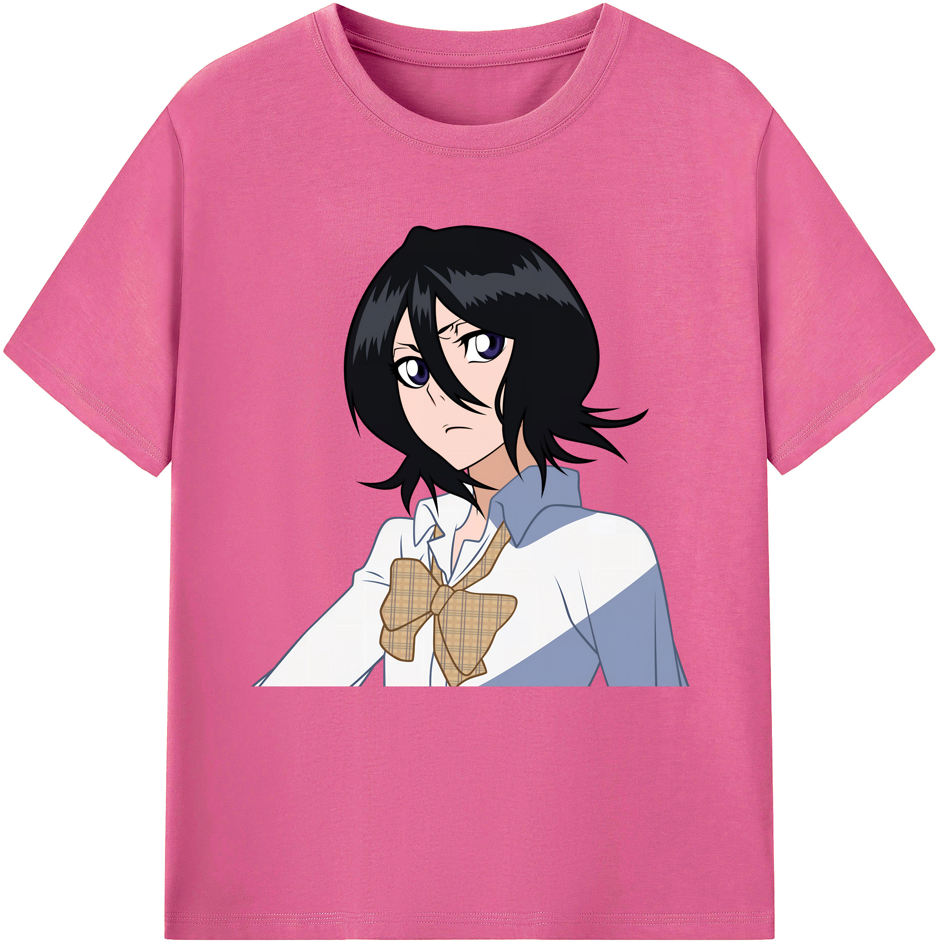 （画像用） ブリーチ 朽木ルキア BLEACH Kuchiki Rukia レディースカジュアルプリントTシャツ（綿100％）