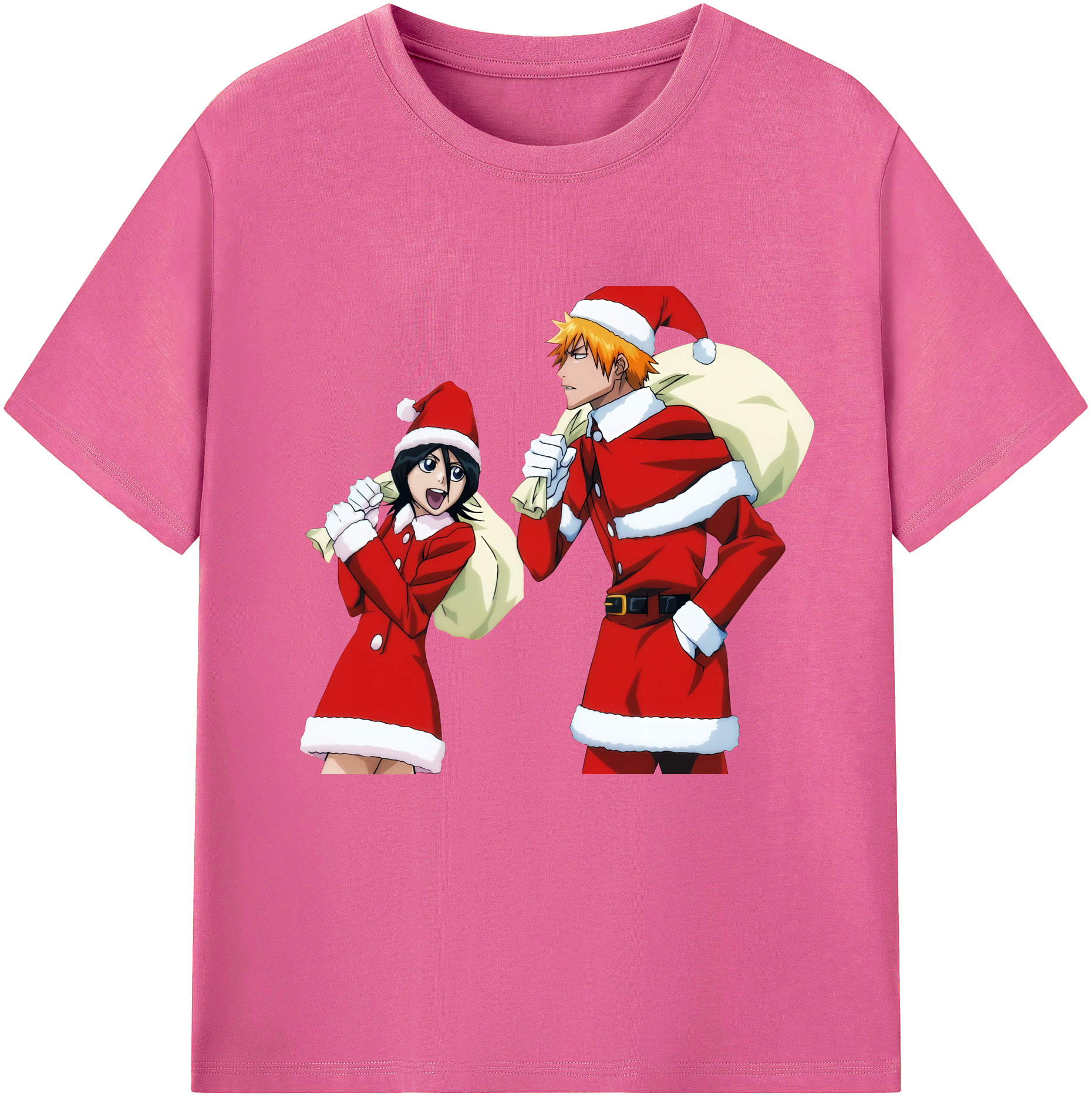 （画像用） ブリーチ 朽木ルキア BLEACH Kuchiki Rukia レディースカジュアルプリントTシャツ（綿100％）