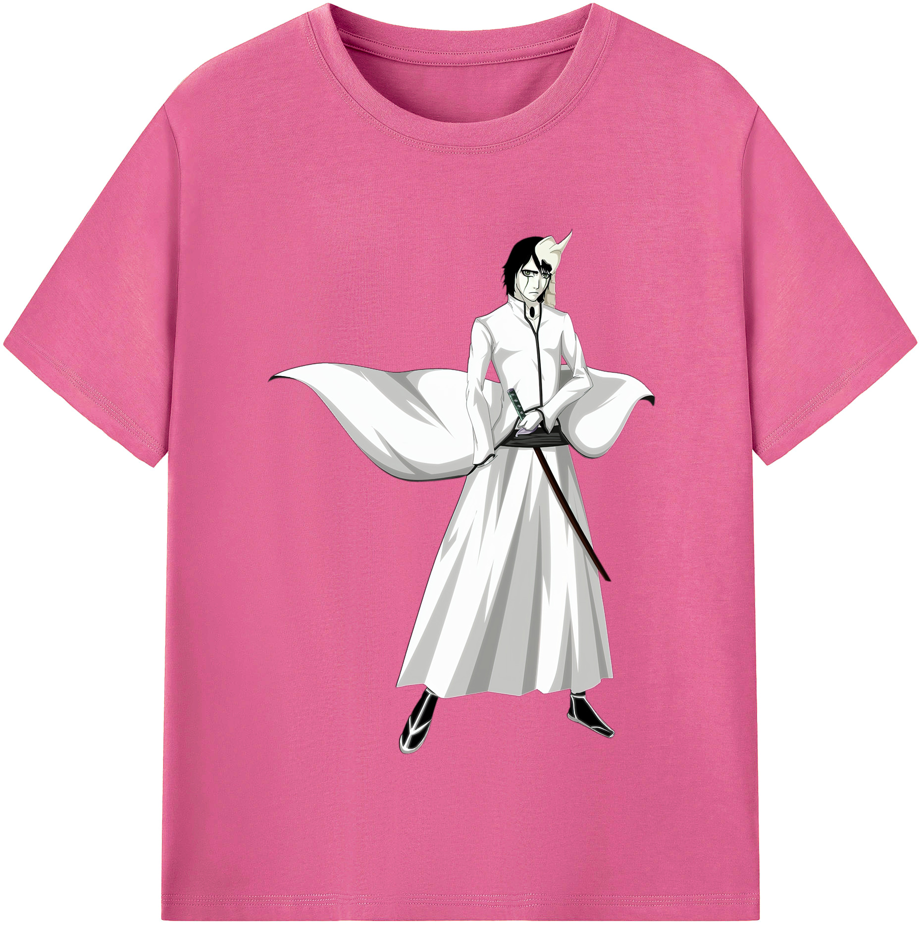 （画像用） ブリーチ ウルキオラ·シファー BLEACH Ulquiorra cifer レディースカジュアルプリントTシャツ（綿100％）