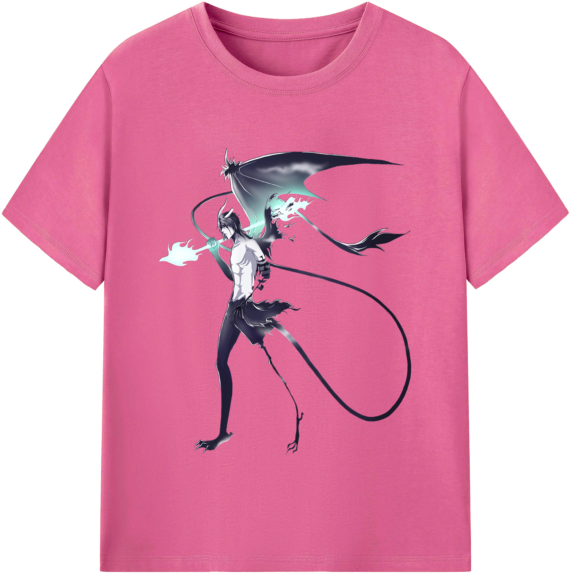 （画像用） ブリーチ ウルキオラ·シファー BLEACH Ulquiorra cifer レディースカジュアルプリントTシャツ（綿100％）