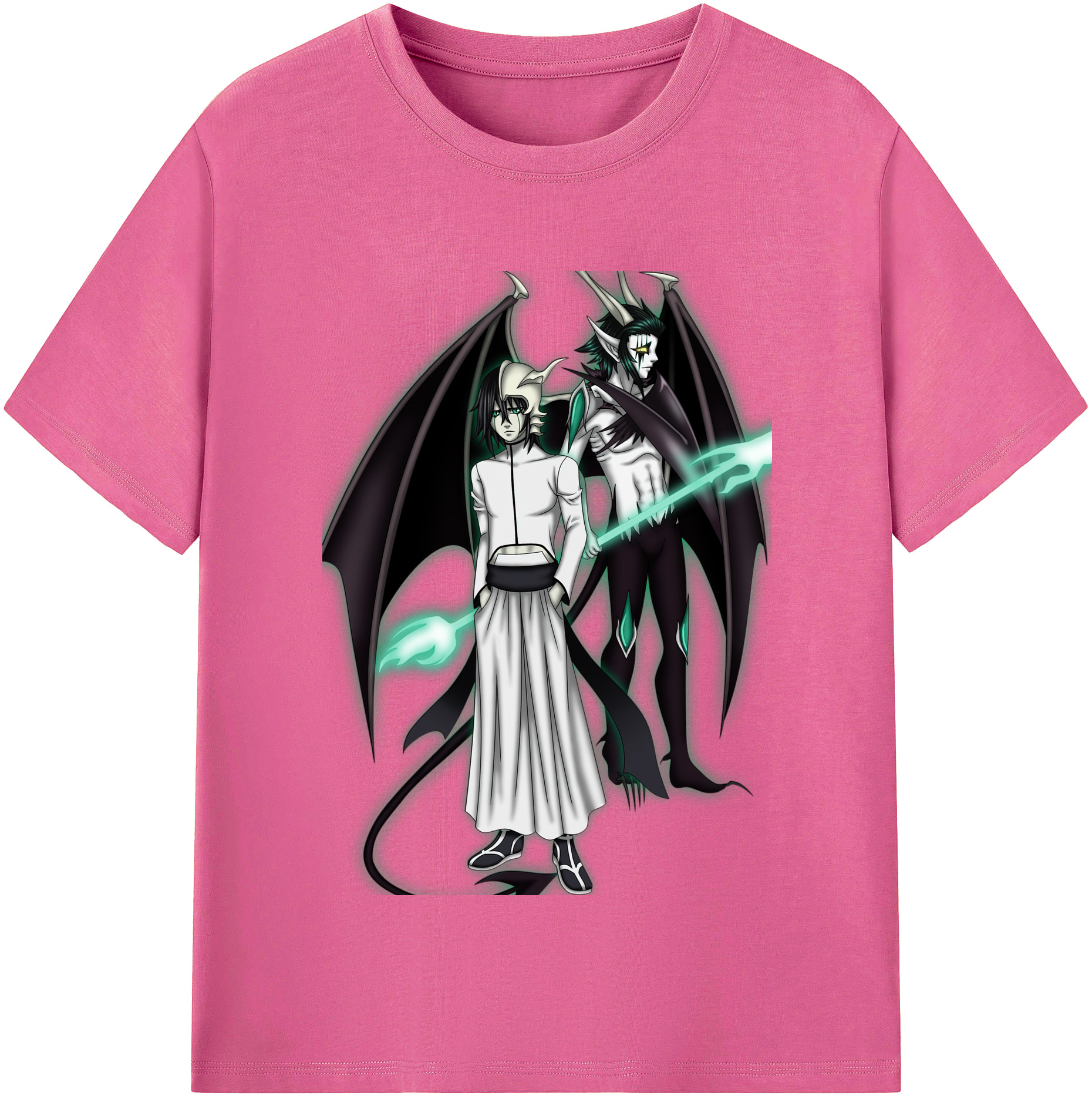 （画像用） ブリーチ ウルキオラ·シファー BLEACH Ulquiorra cifer レディースカジュアルプリントTシャツ（綿100％）