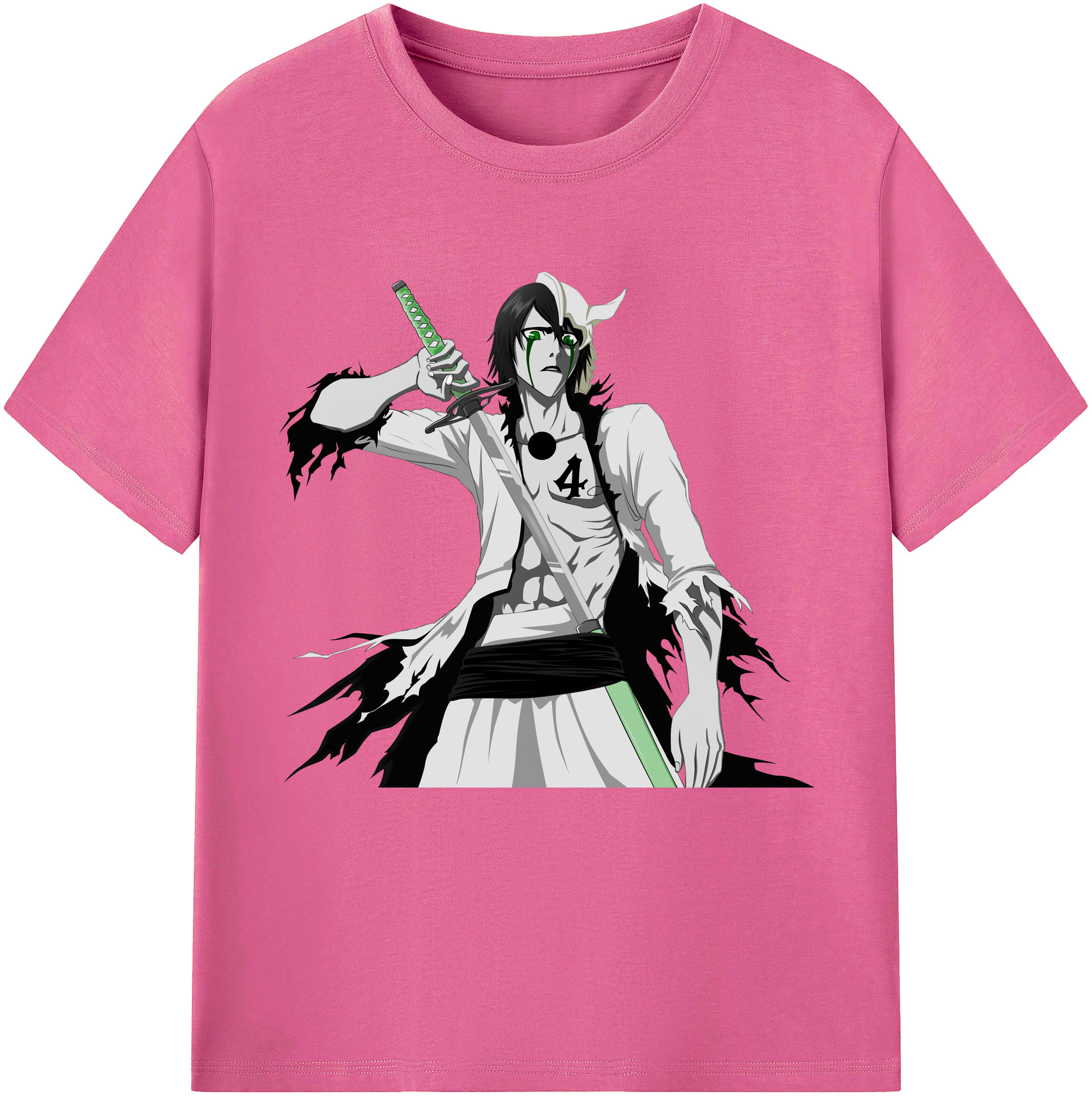 （画像用） ブリーチ ウルキオラ·シファー BLEACH Ulquiorra cifer レディースカジュアルプリントTシャツ（綿100％）