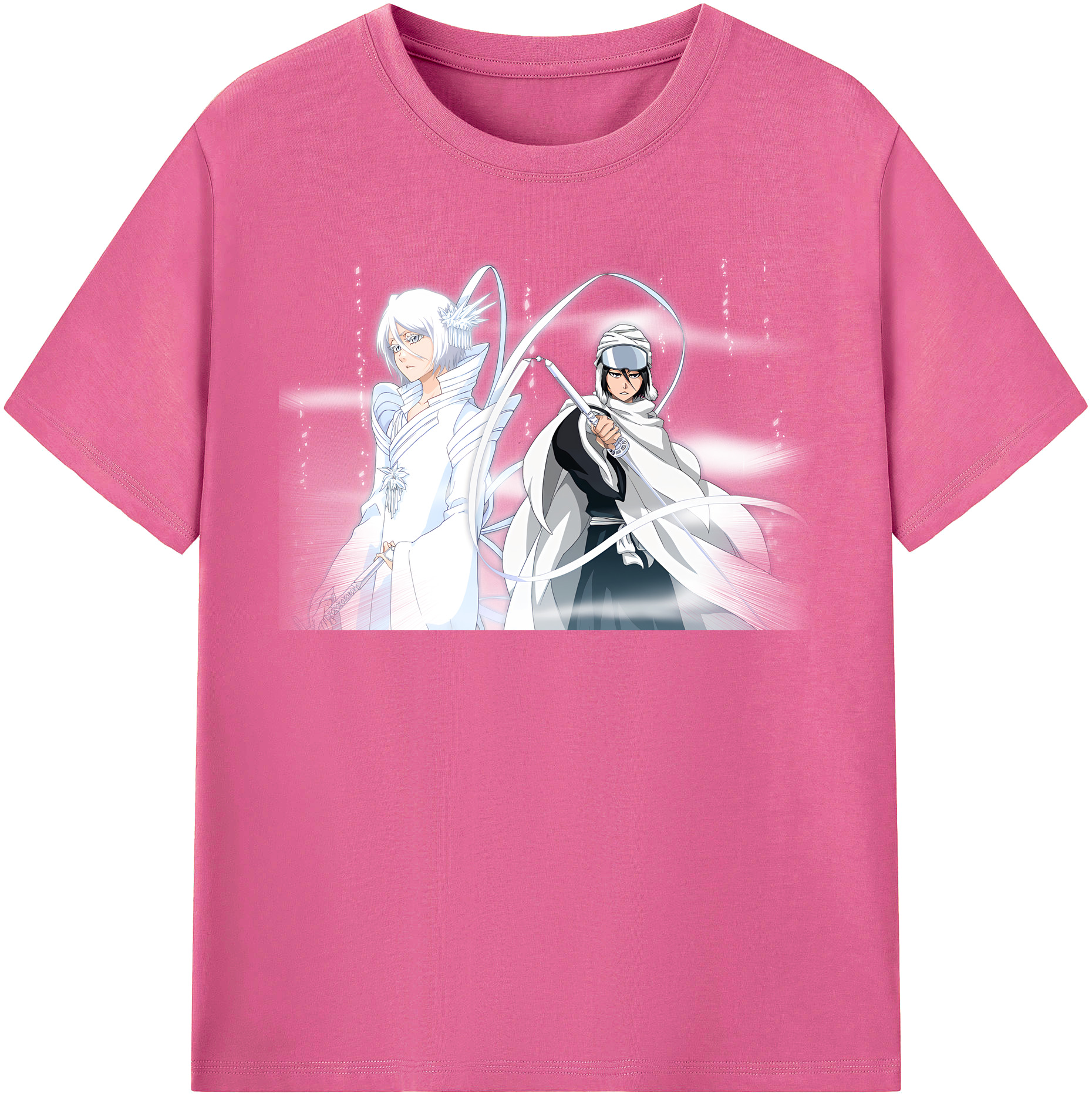 （画像用） ブリーチ 朽木ルキア BLEACH Kuchiki Rukia レディースカジュアルプリントTシャツ（綿100％）
