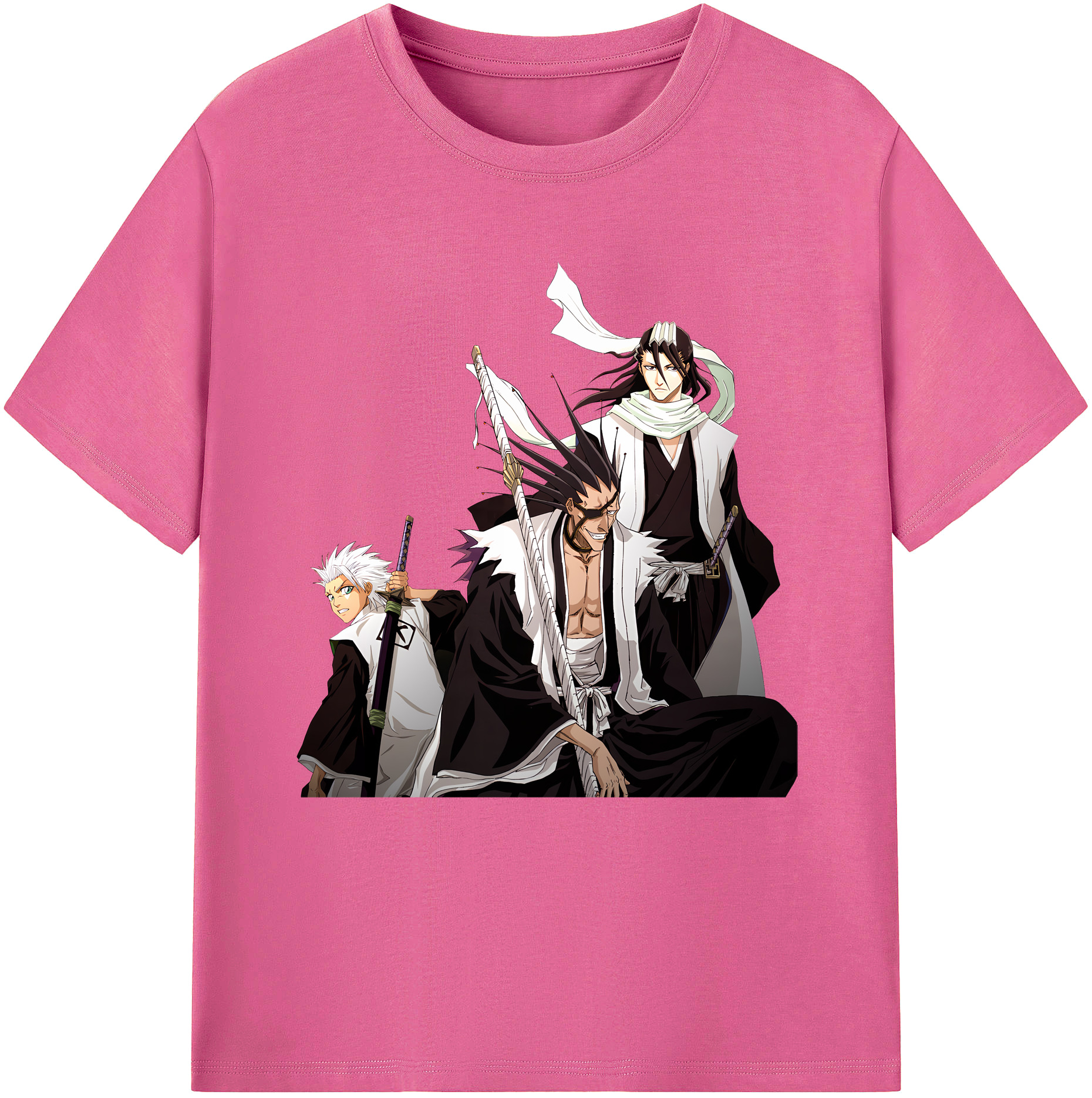（画像用） ブリーチ ざらき けんぱち BLEACH Zaraki Kenpachi レディースカジュアルプリントTシャツ（綿100％）