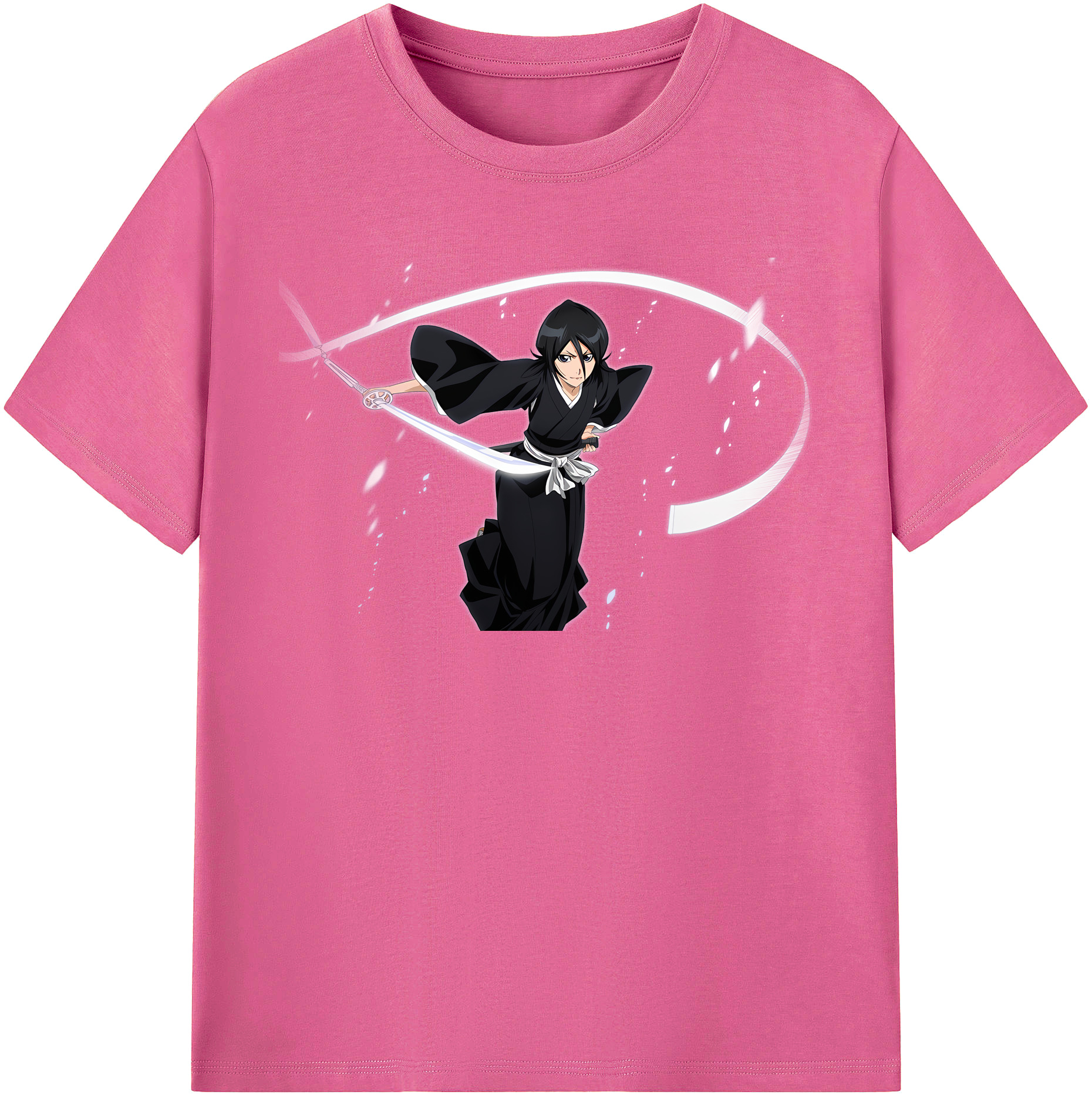 （画像用） ブリーチ 朽木ルキア BLEACH Kuchiki Rukia レディースカジュアルプリントTシャツ（綿100％）