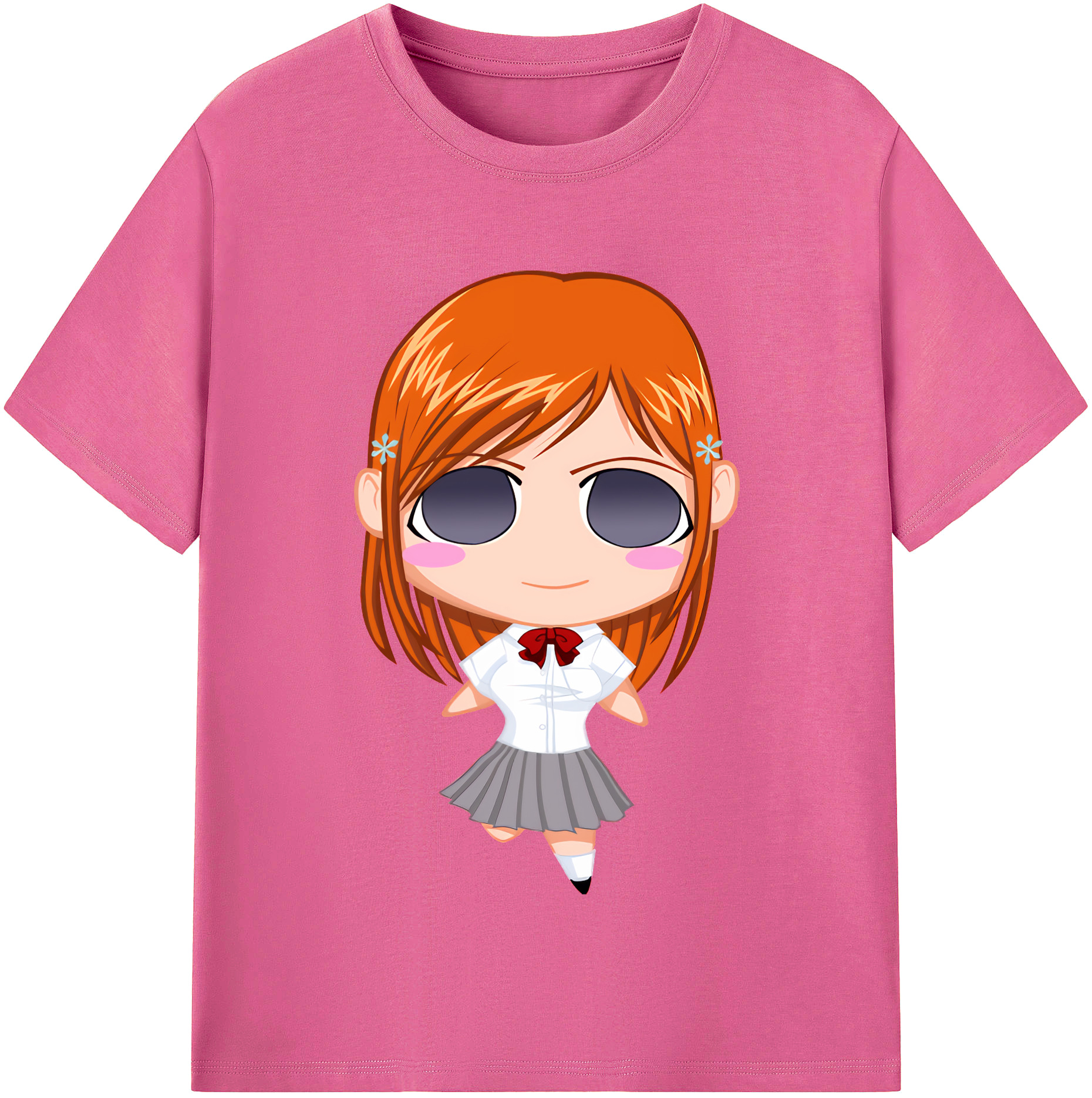 （画像用） ブリーチ 井上織姫（いのうえおりひめ） BLEACH Inoue Orihime レディースカジュアルプリントTシャツ（綿100％）