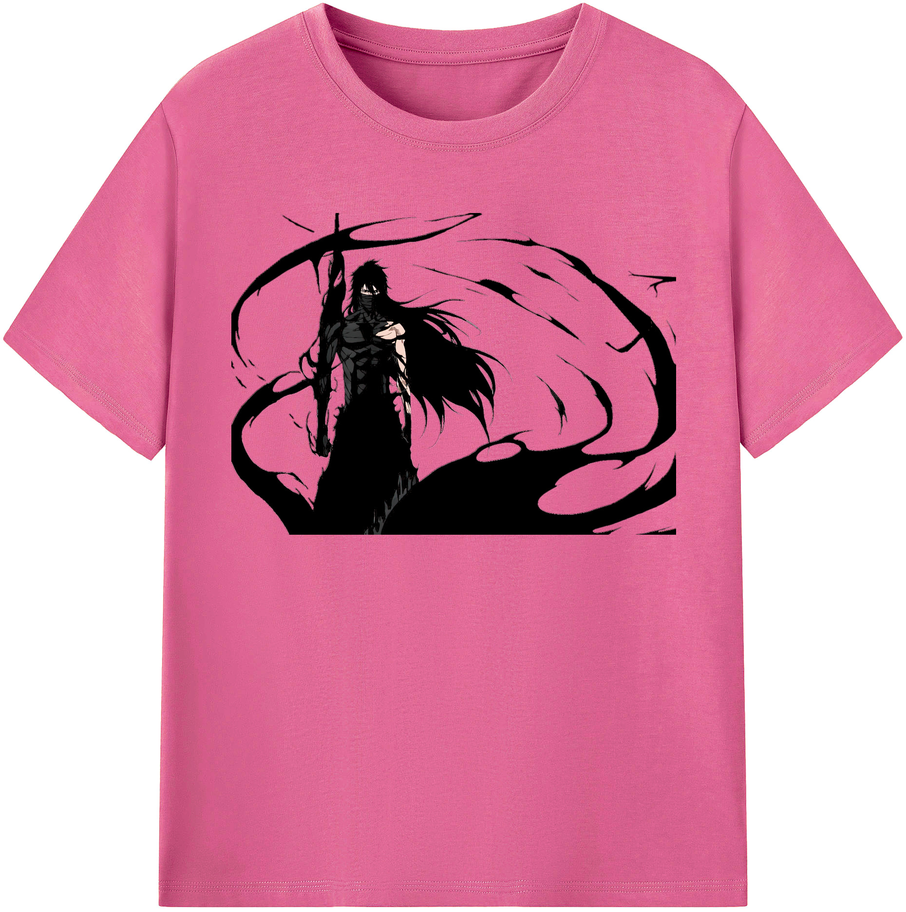 （画像用） ブリーチ 黒崎一護（くろさき いちご）BLEACH Kurosaki Ichigo レディースカジュアルプリントTシャツ（綿100％）