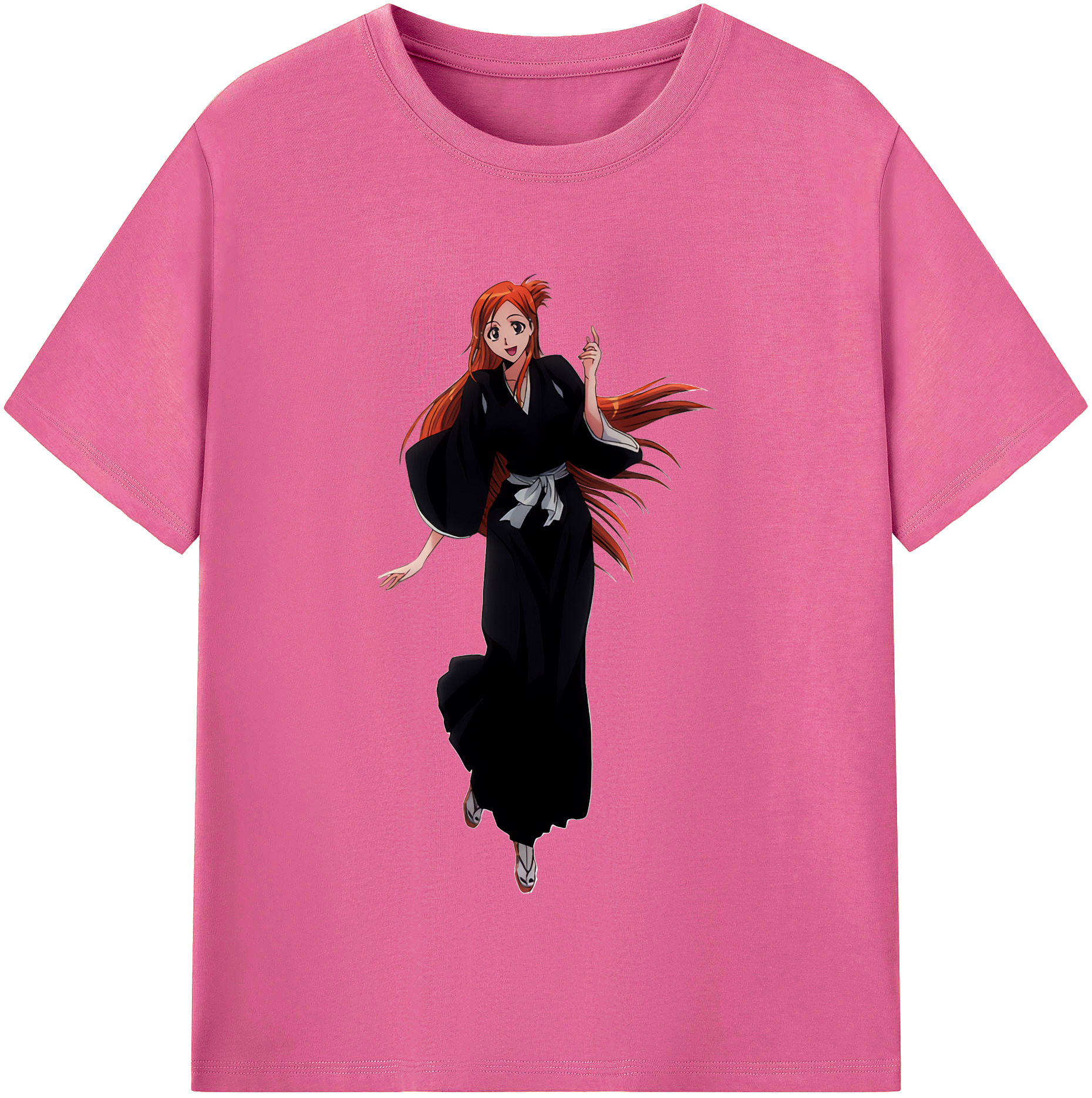 （画像用） ブリーチ 井上織姫（いのうえおりひめ） BLEACH Inoue Orihime レディースカジュアルプリントTシャツ（綿100％）