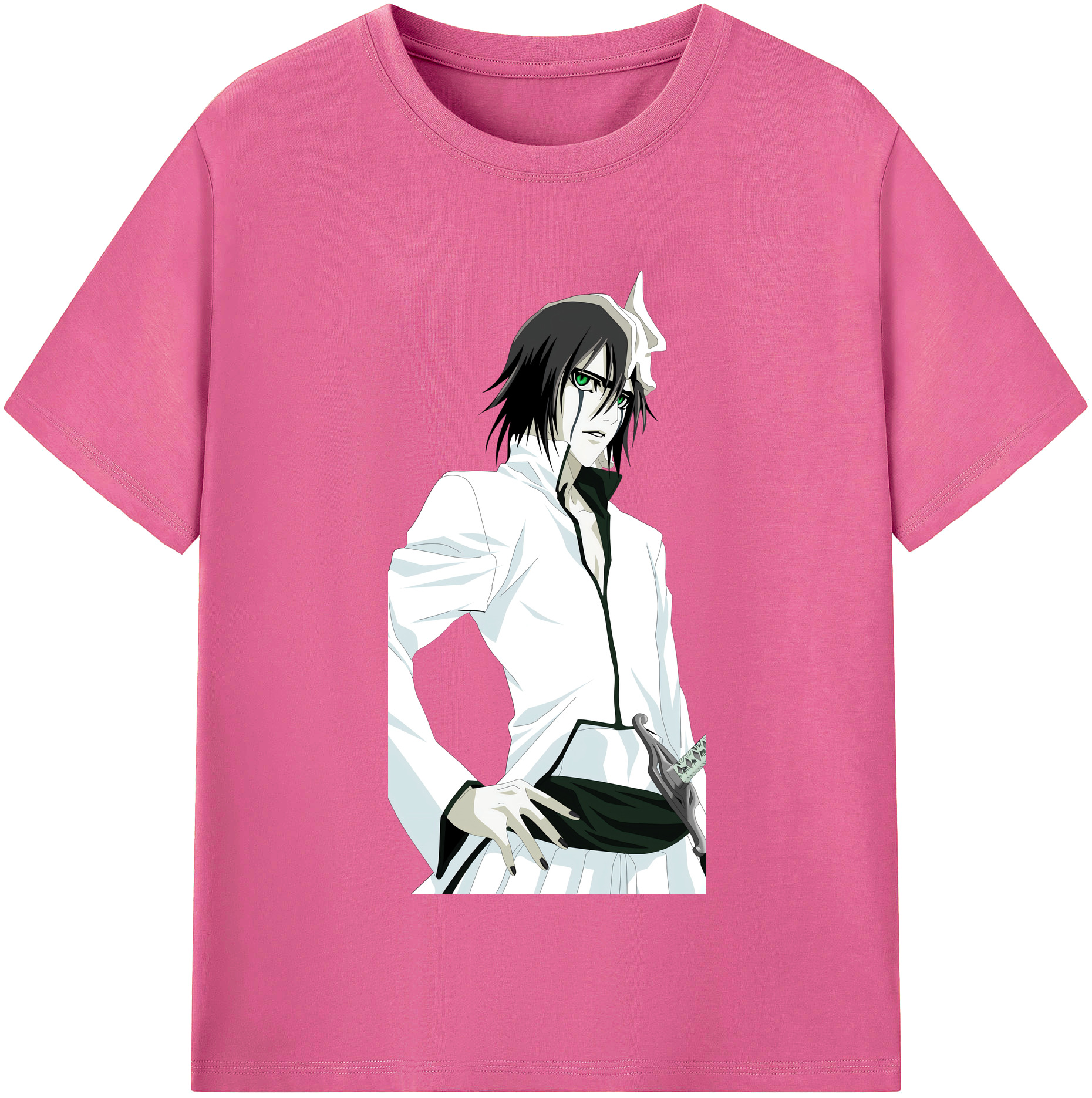 （画像用） ブリーチ ウルキオラ·シファー BLEACH Ulquiorra cifer レディースカジュアルプリントTシャツ（綿100％）