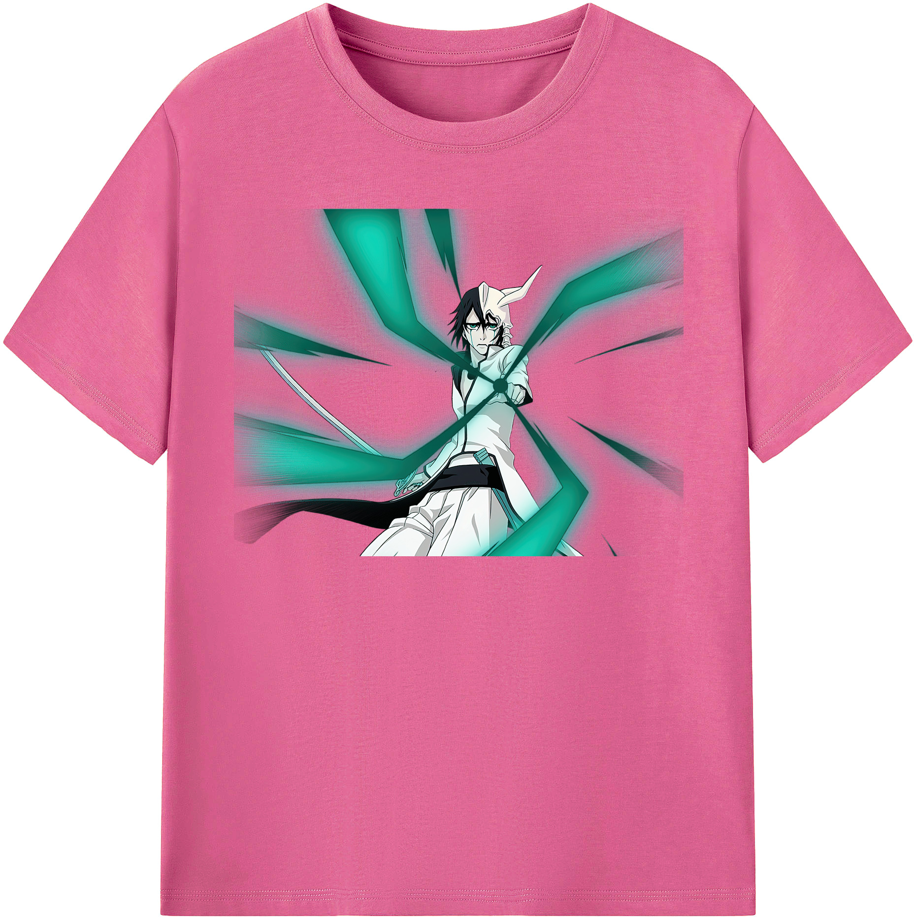 （画像用） ブリーチ ウルキオラ·シファー BLEACH Ulquiorra cifer レディースカジュアルプリントTシャツ（綿100％）