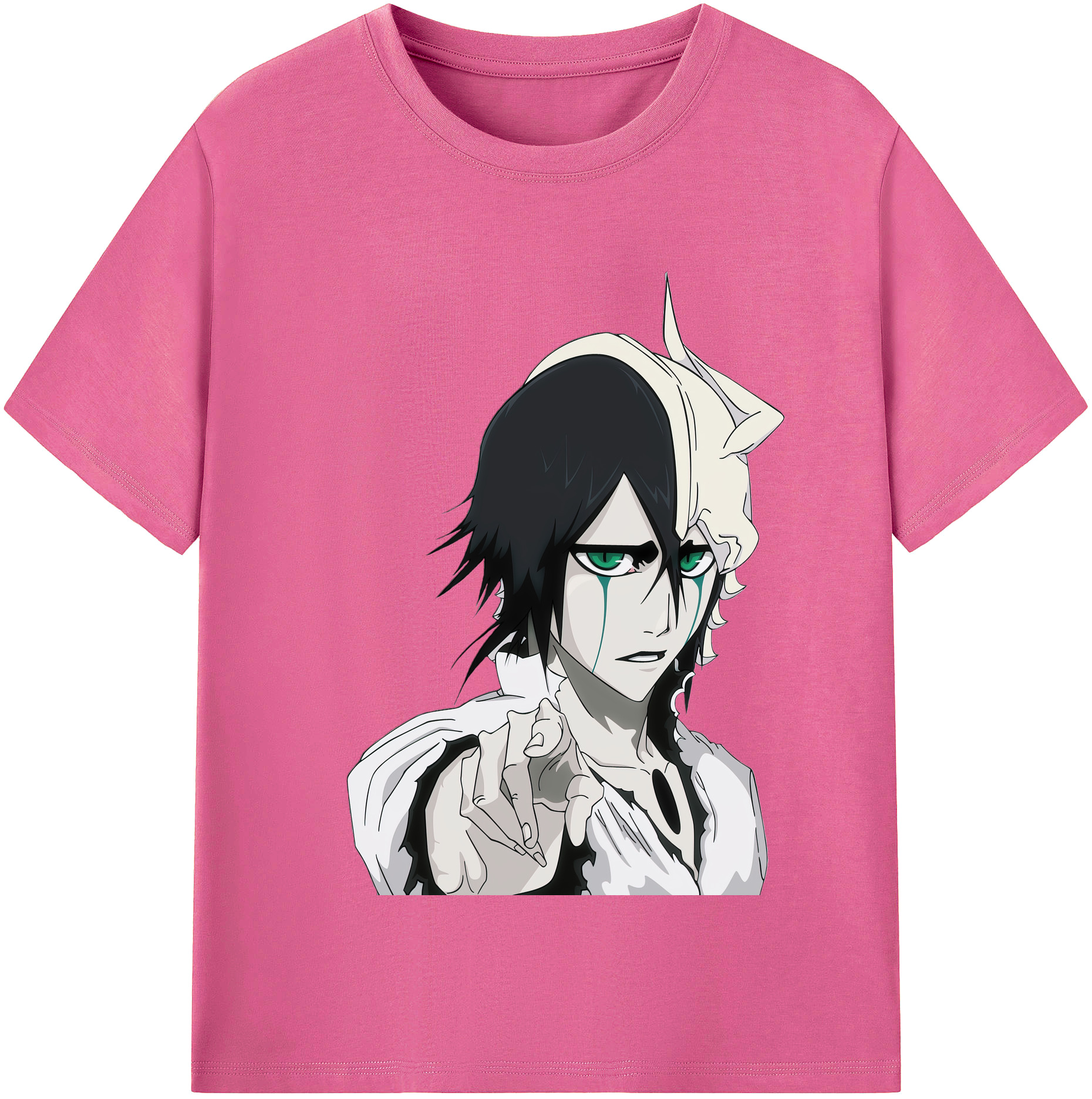 （画像用） ブリーチ ウルキオラ·シファー BLEACH Ulquiorra cifer レディースカジュアルプリントTシャツ（綿100％）