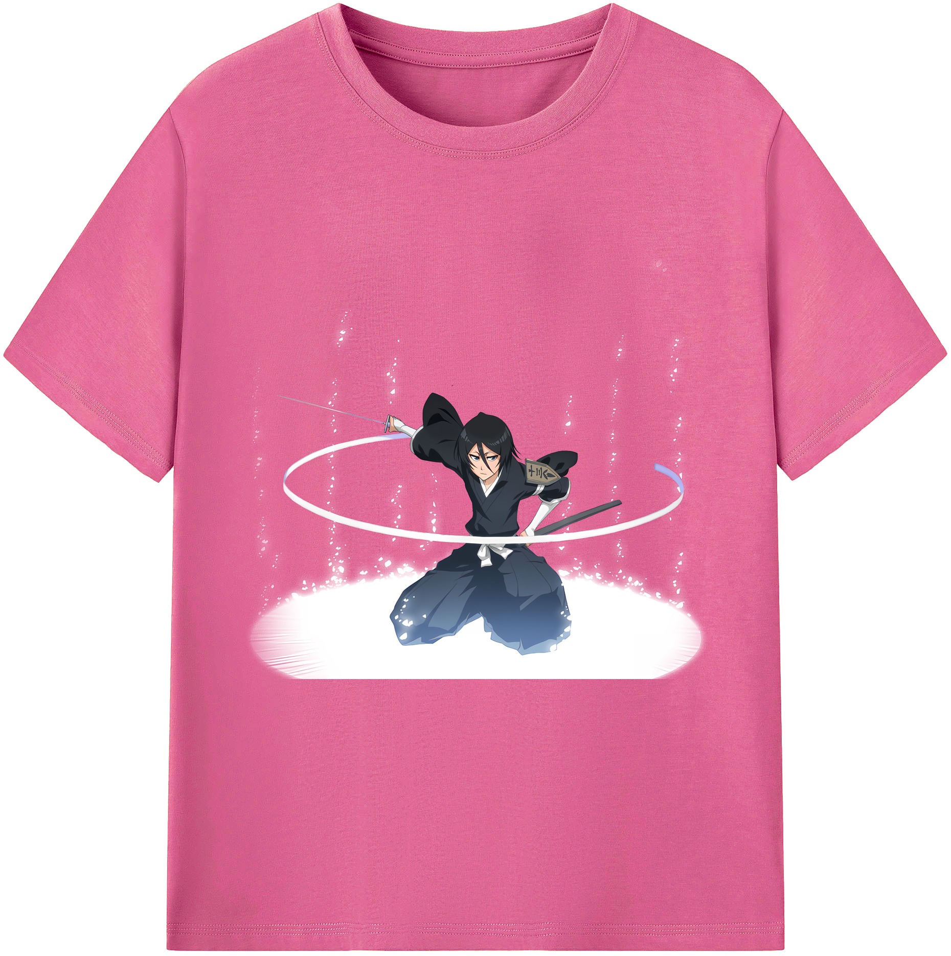 （画像用） ブリーチ 朽木ルキア BLEACH Kuchiki Rukia レディースカジュアルプリントTシャツ（綿100％）