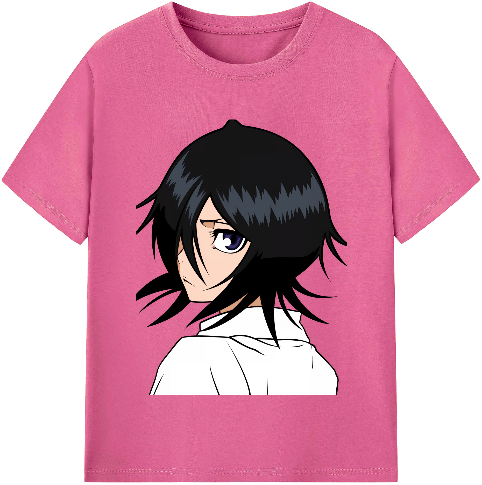 （画像用） ブリーチ 朽木ルキア BLEACH Kuchiki Rukia レディースカジュアルプリントTシャツ（綿100％）