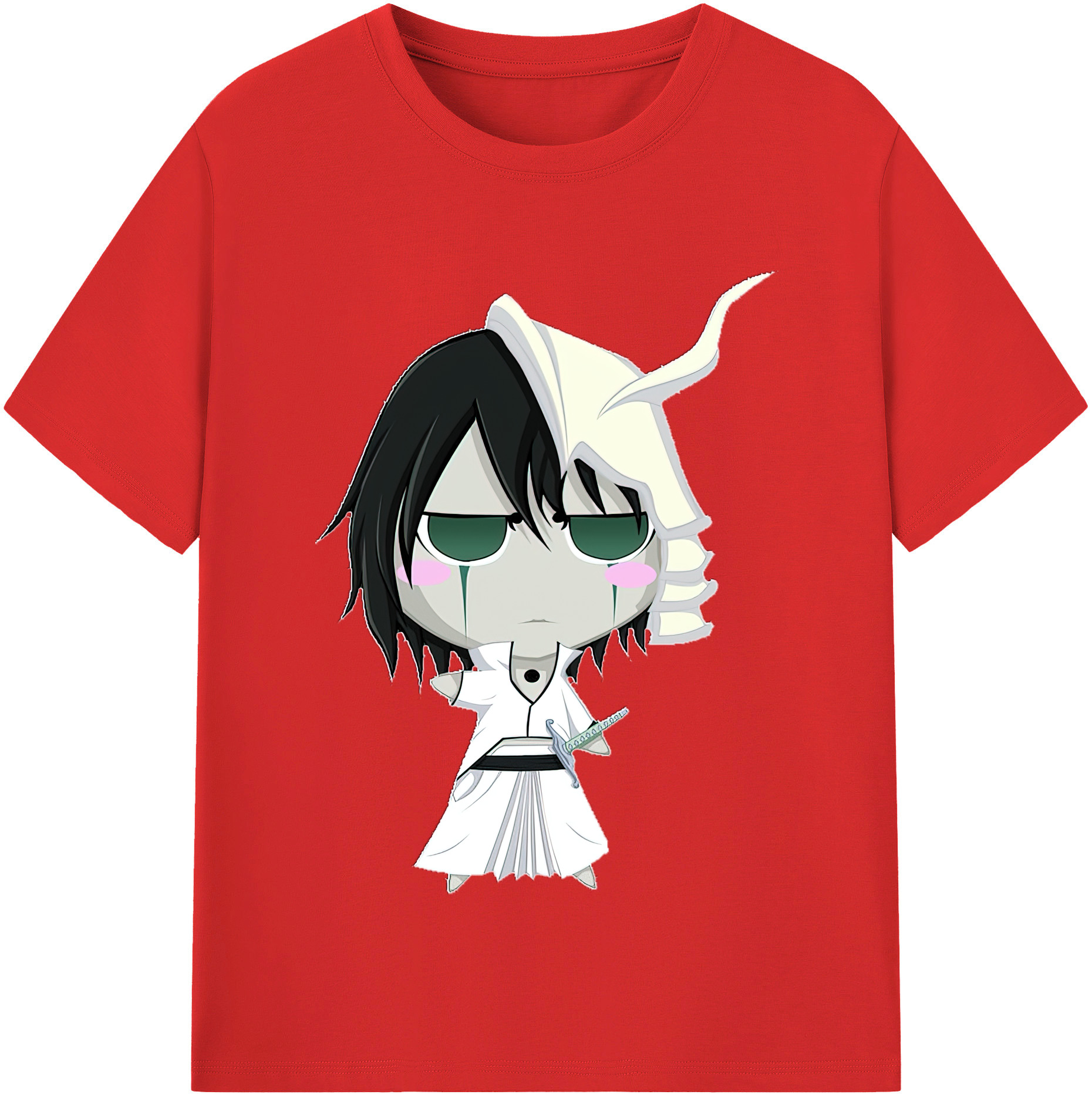 （画像用） ブリーチ ウルキオラ·シファー BLEACH Ulquiorra cifer レディースカジュアルプリントTシャツ（綿100％）