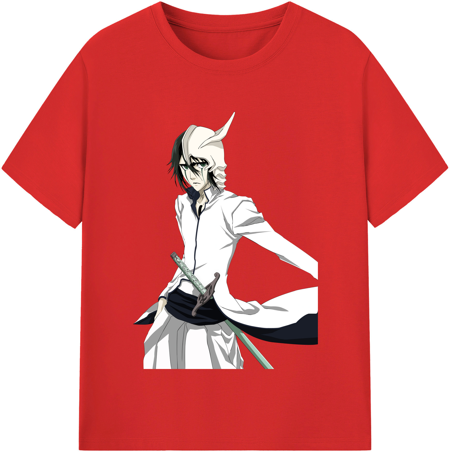 （画像用） ブリーチ ウルキオラ·シファー BLEACH Ulquiorra cifer レディースカジュアルプリントTシャツ（綿100％）