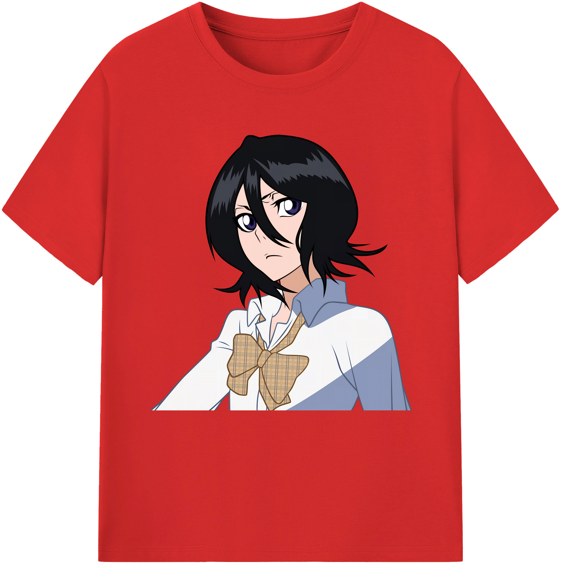 （画像用） ブリーチ 朽木ルキア BLEACH Kuchiki Rukia レディースカジュアルプリントTシャツ（綿100％）