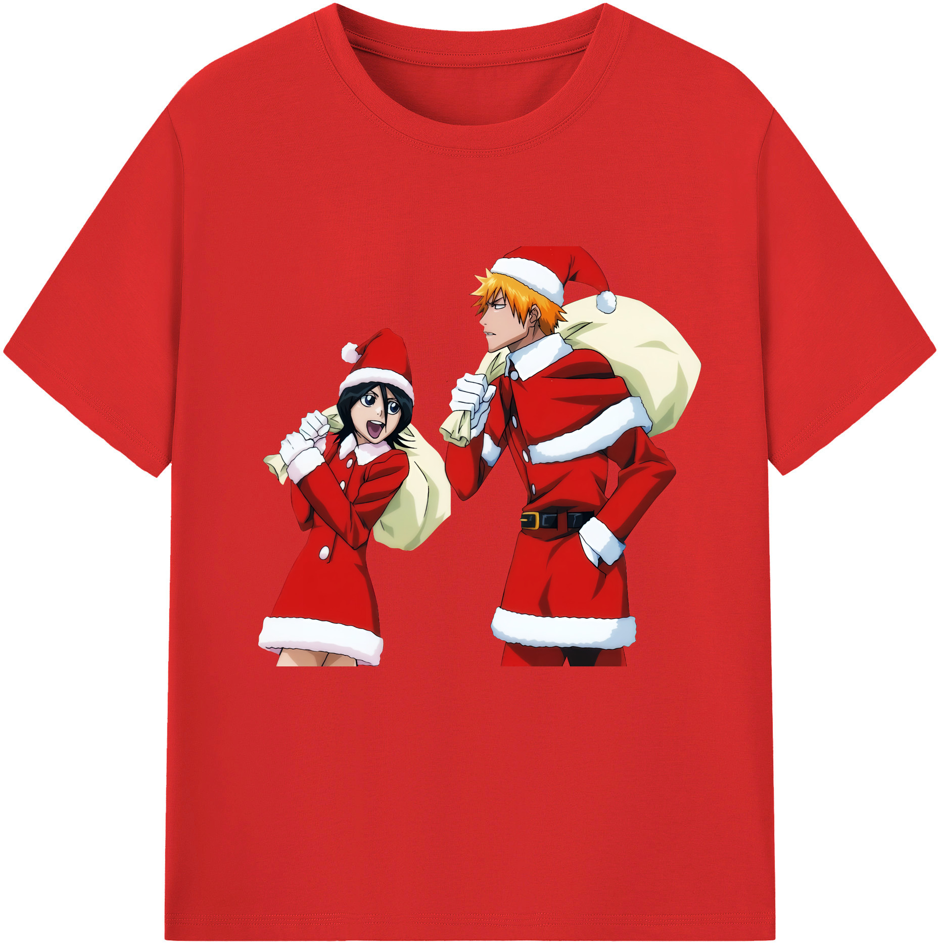 （画像用） ブリーチ 朽木ルキア BLEACH Kuchiki Rukia レディースカジュアルプリントTシャツ（綿100％）
