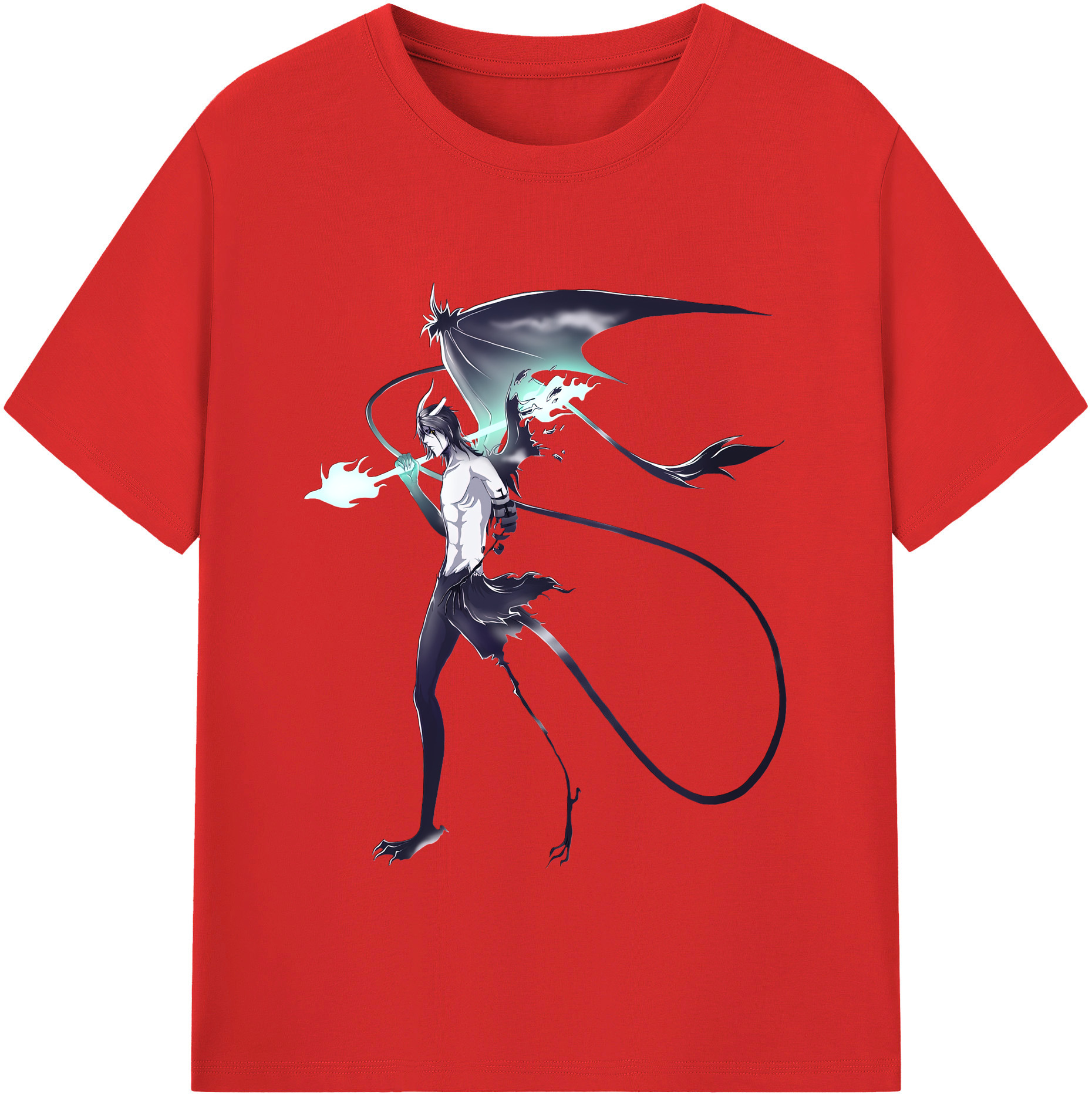 （画像用） ブリーチ ウルキオラ·シファー BLEACH Ulquiorra cifer レディースカジュアルプリントTシャツ（綿100％）